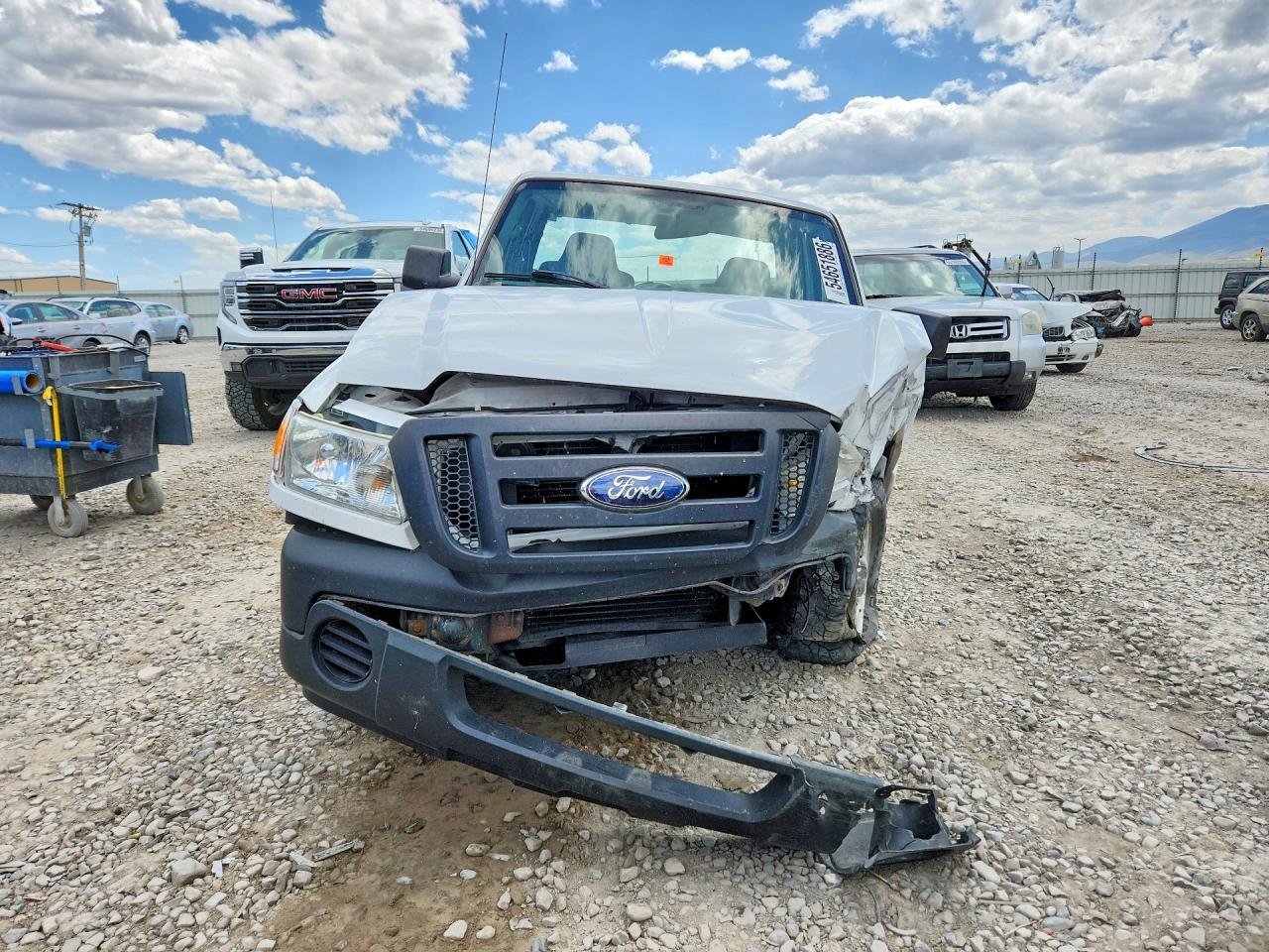 2009 Ford Ranger White vin: 1FTYR10D69PA42632