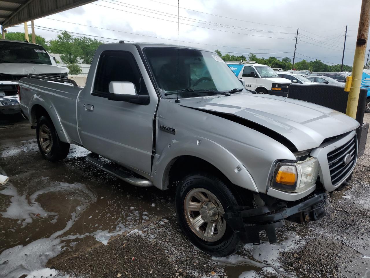 2009 Ford Ranger Silver vin: 1FTYR10D69PA59012 Damage: Right Front Door, Severe Damage, Replacement Required