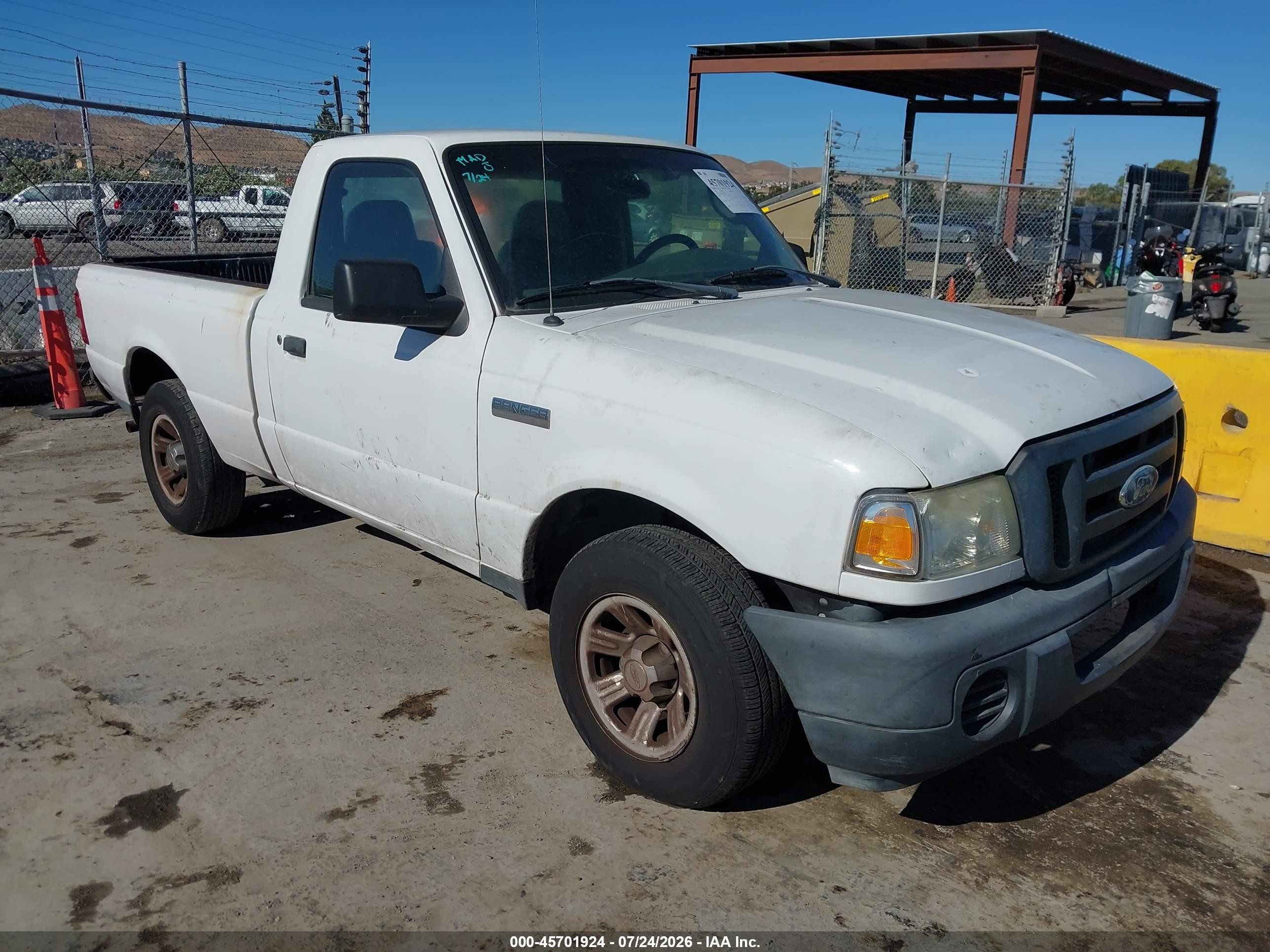 2009 Ford Ranger Sport/xl/xlt White vin: 1FTYR10D69PA64663