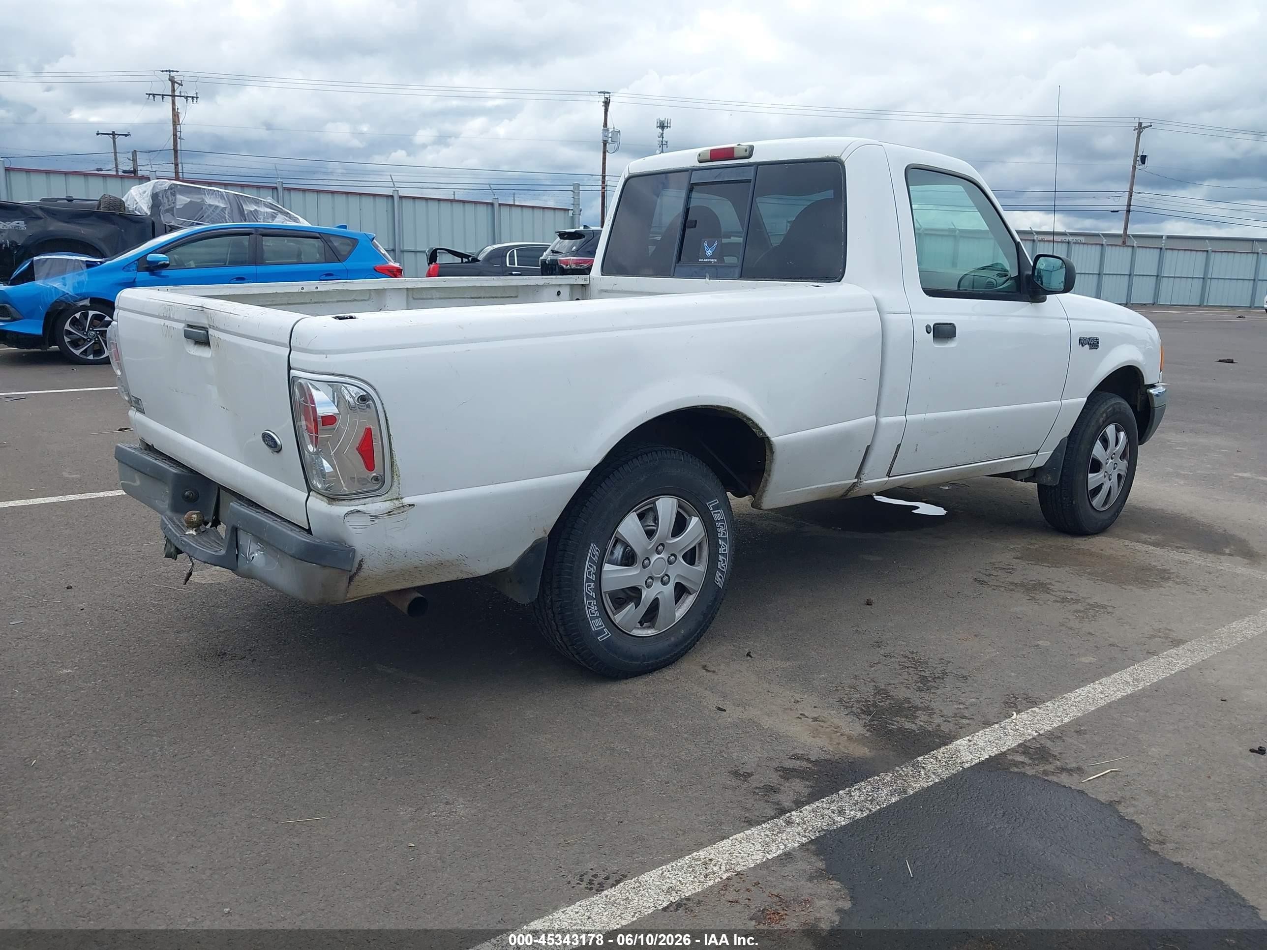 2002 Ford Ranger Xl/xlt White vin: 1FTYR10D72PA30978