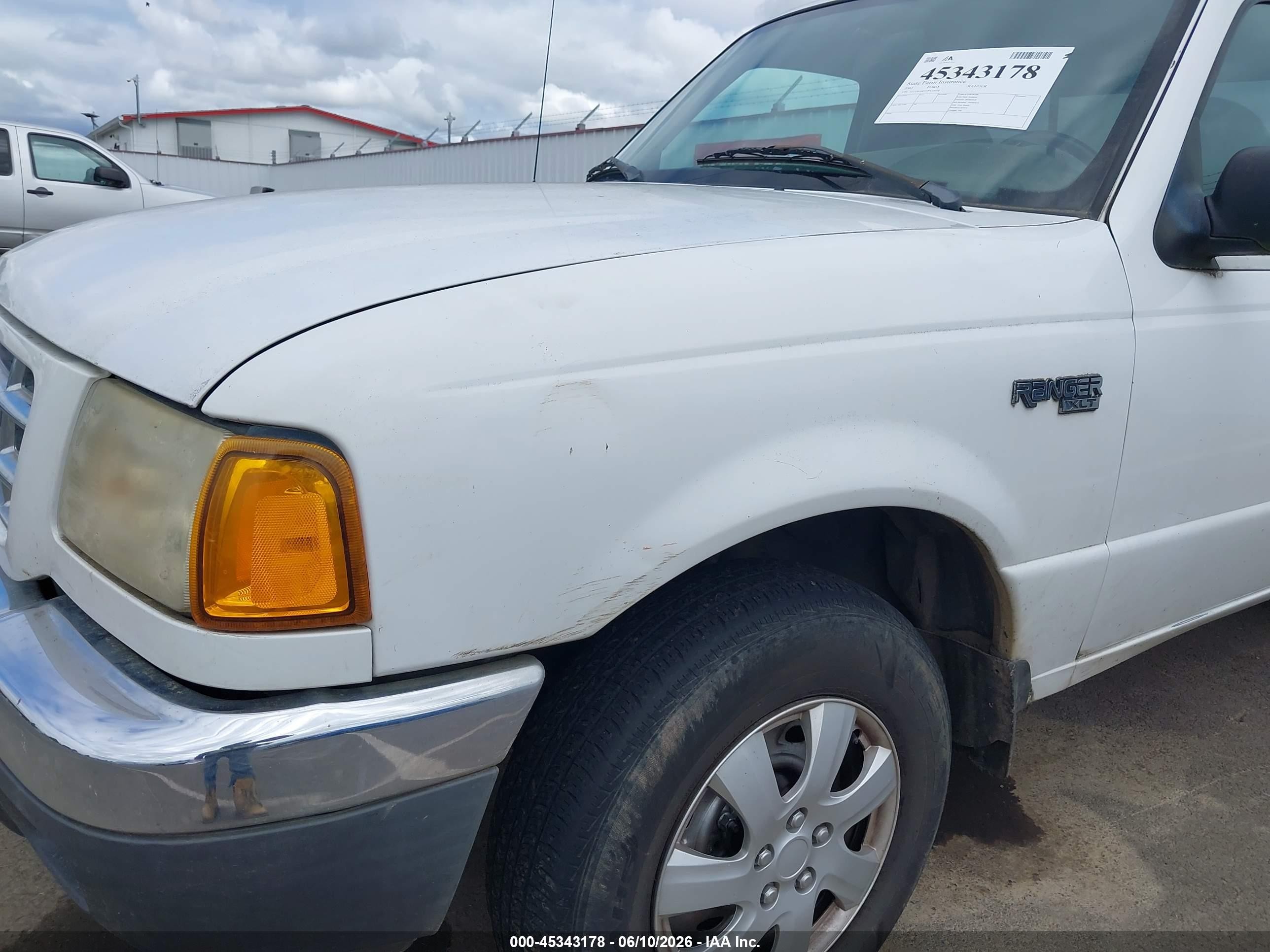 2002 Ford Ranger Xl/xlt White vin: 1FTYR10D72PA30978