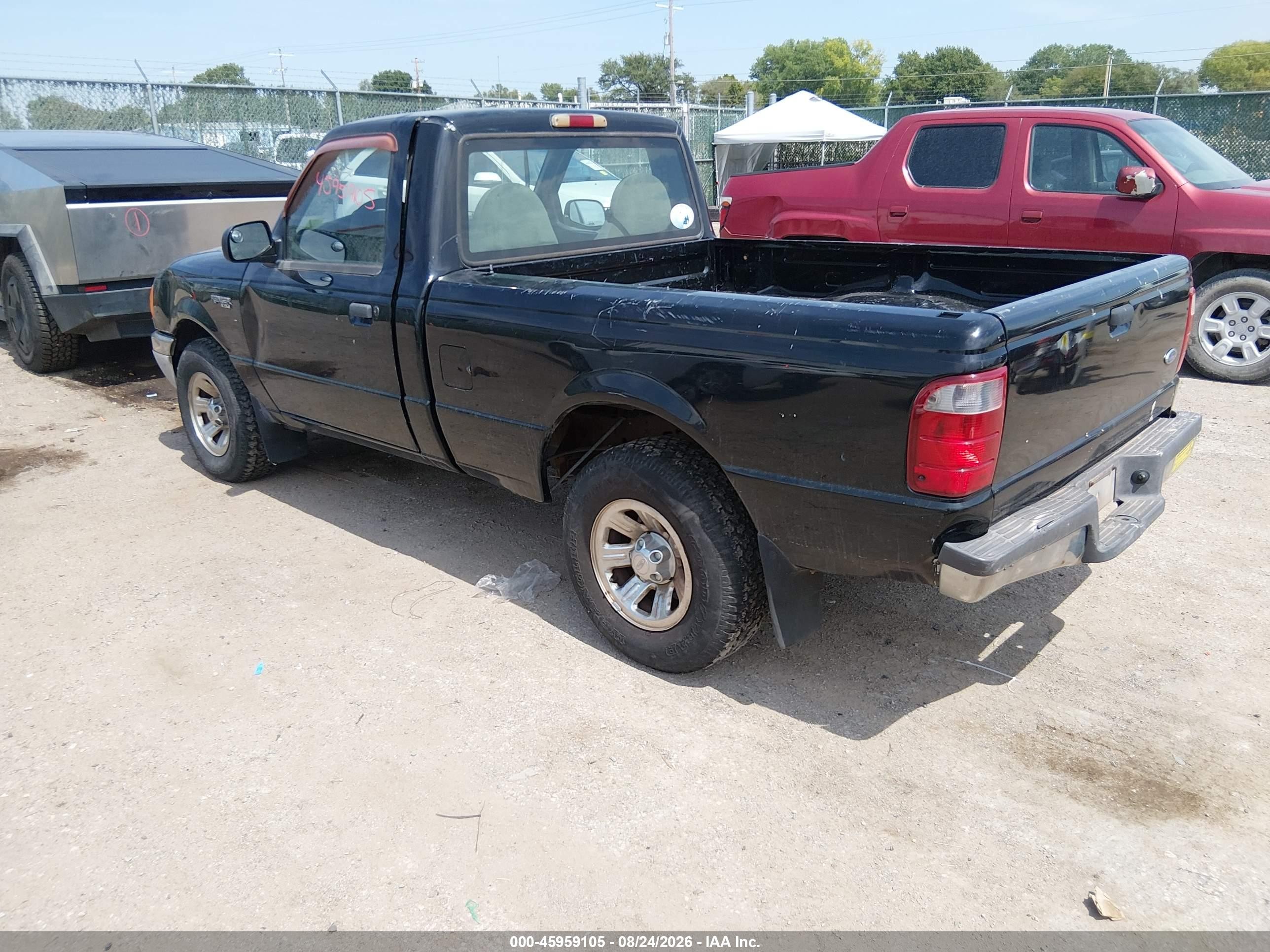 2002 Ford Ranger Xl/xlt Black vin: 1FTYR10D72PA89609