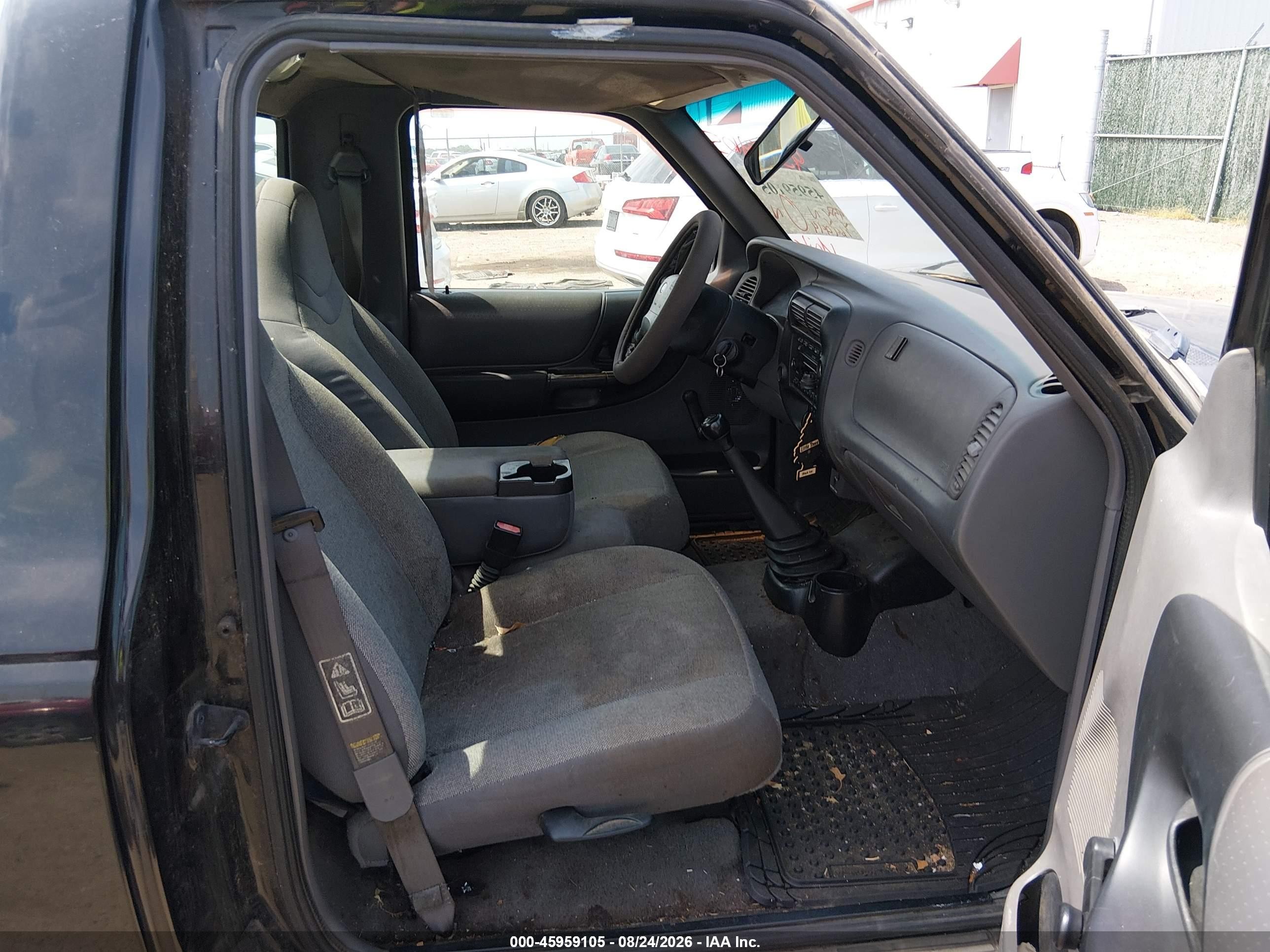 2002 Ford Ranger Xl/xlt Black vin: 1FTYR10D72PA89609