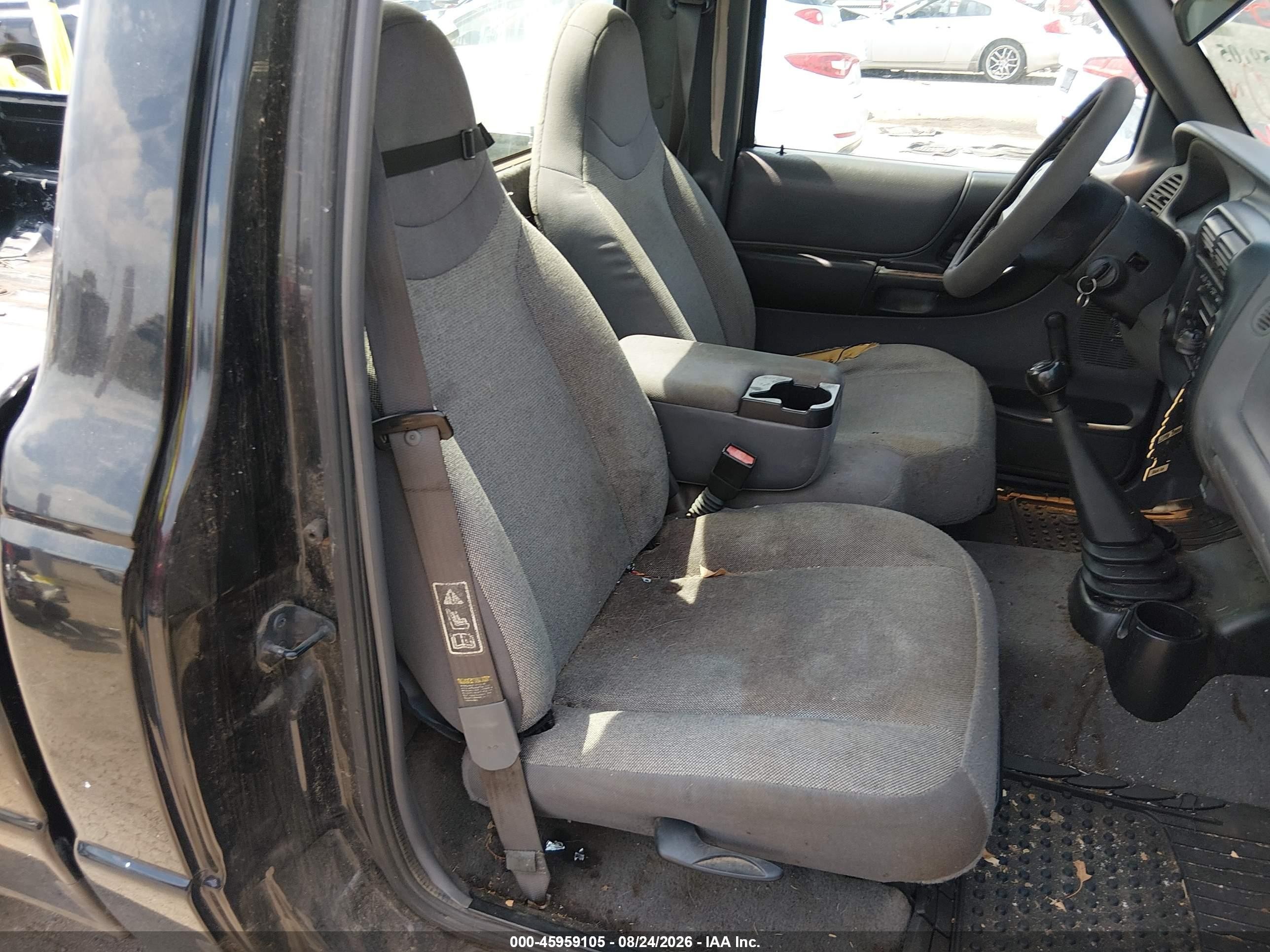 2002 Ford Ranger Xl/xlt Black vin: 1FTYR10D72PA89609