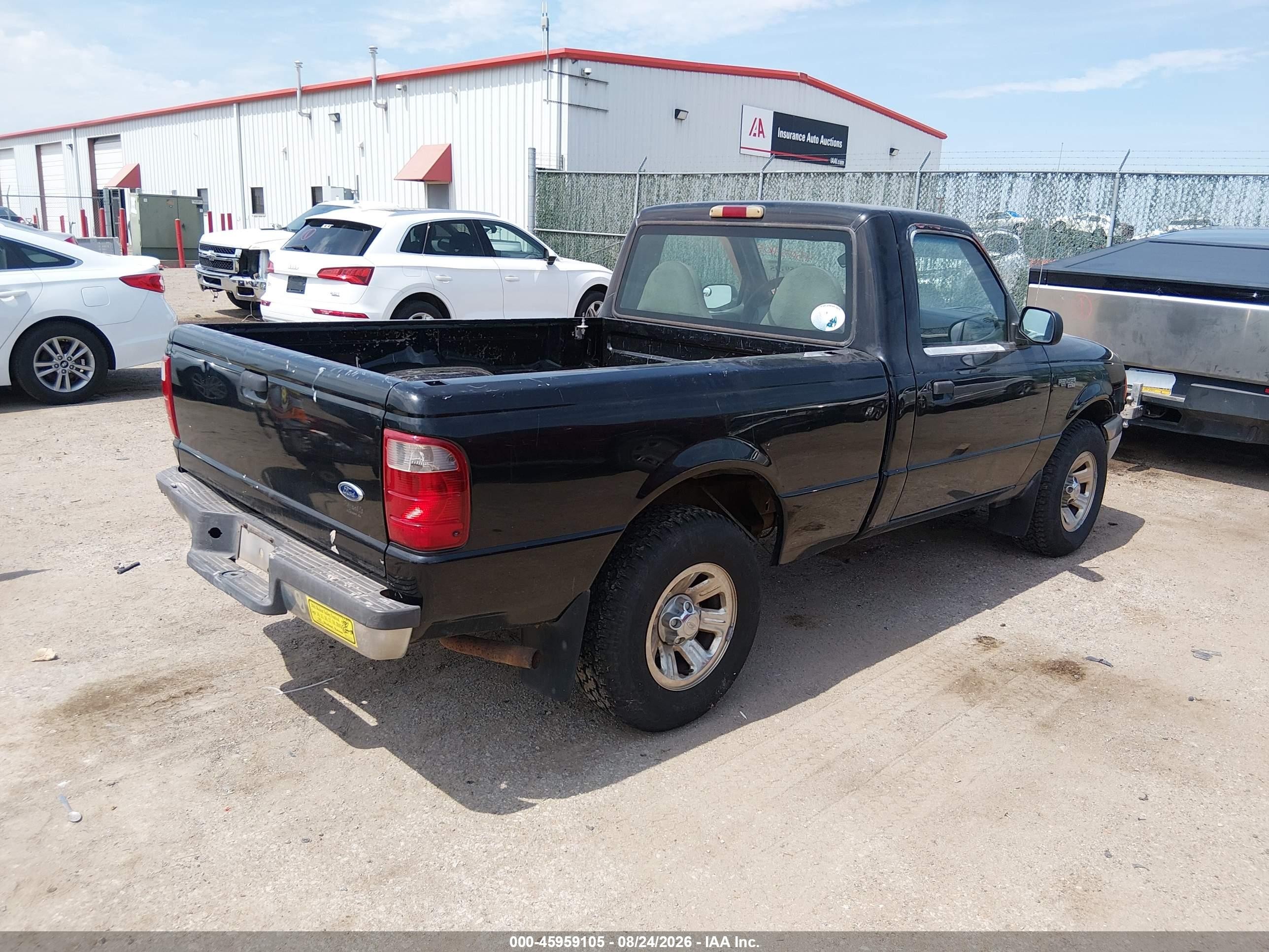2002 Ford Ranger Xl/xlt Black vin: 1FTYR10D72PA89609