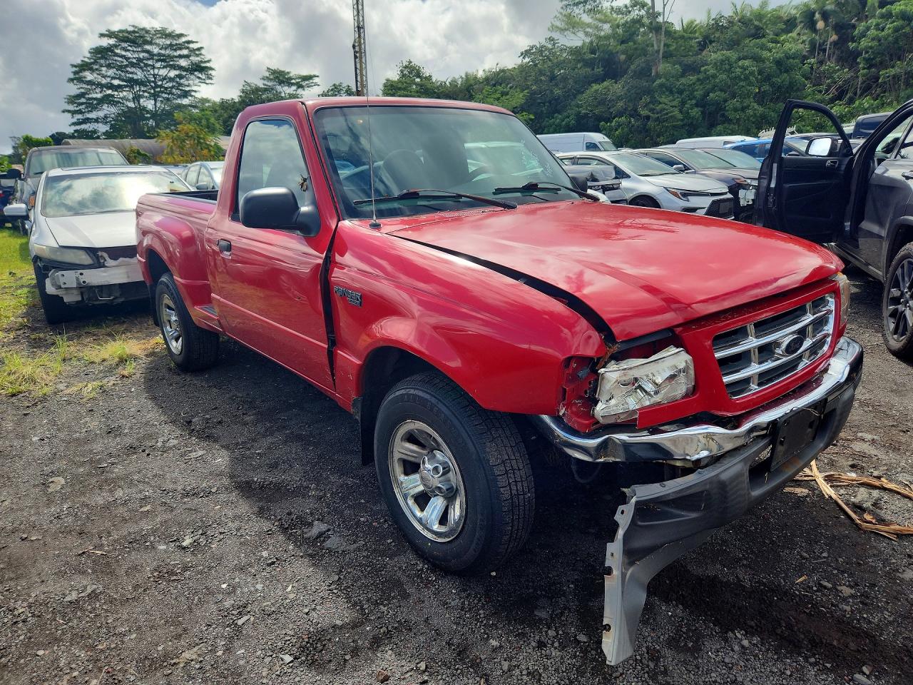 2002 Ford Ranger Red vin: 1FTYR10D72TA57329