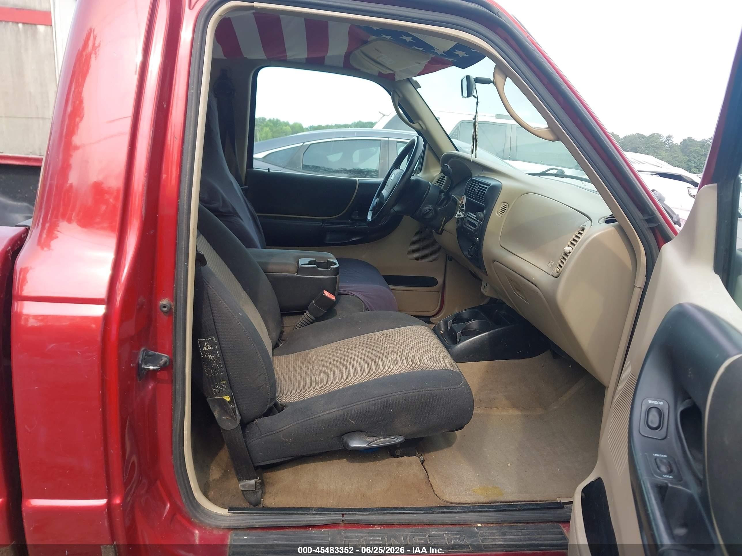 2003 Ford Ranger Xl/xlt Red vin: 1FTYR10D73PA92382