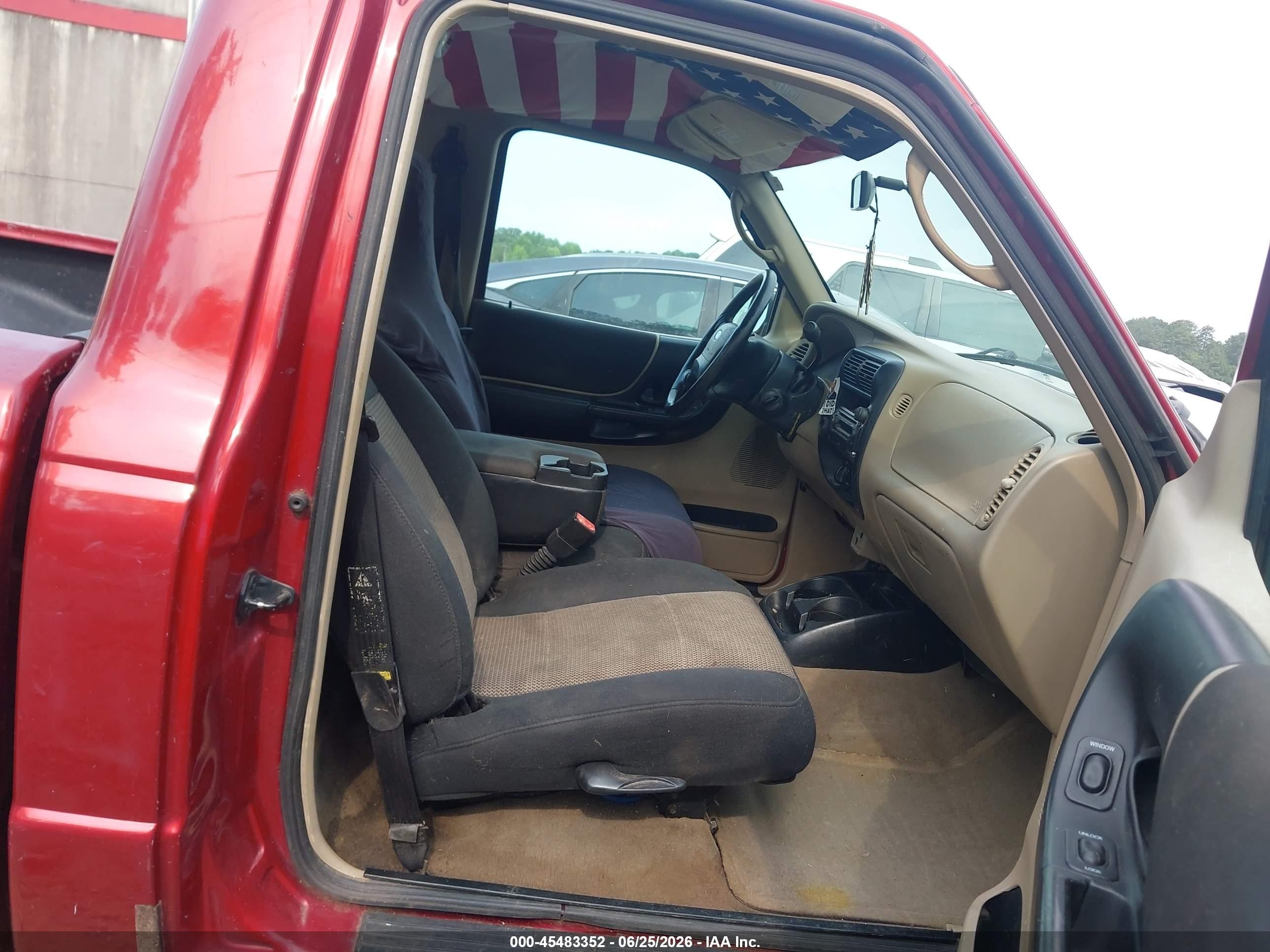 2003 Ford Ranger Xl/xlt Red vin: 1FTYR10D73PA92382