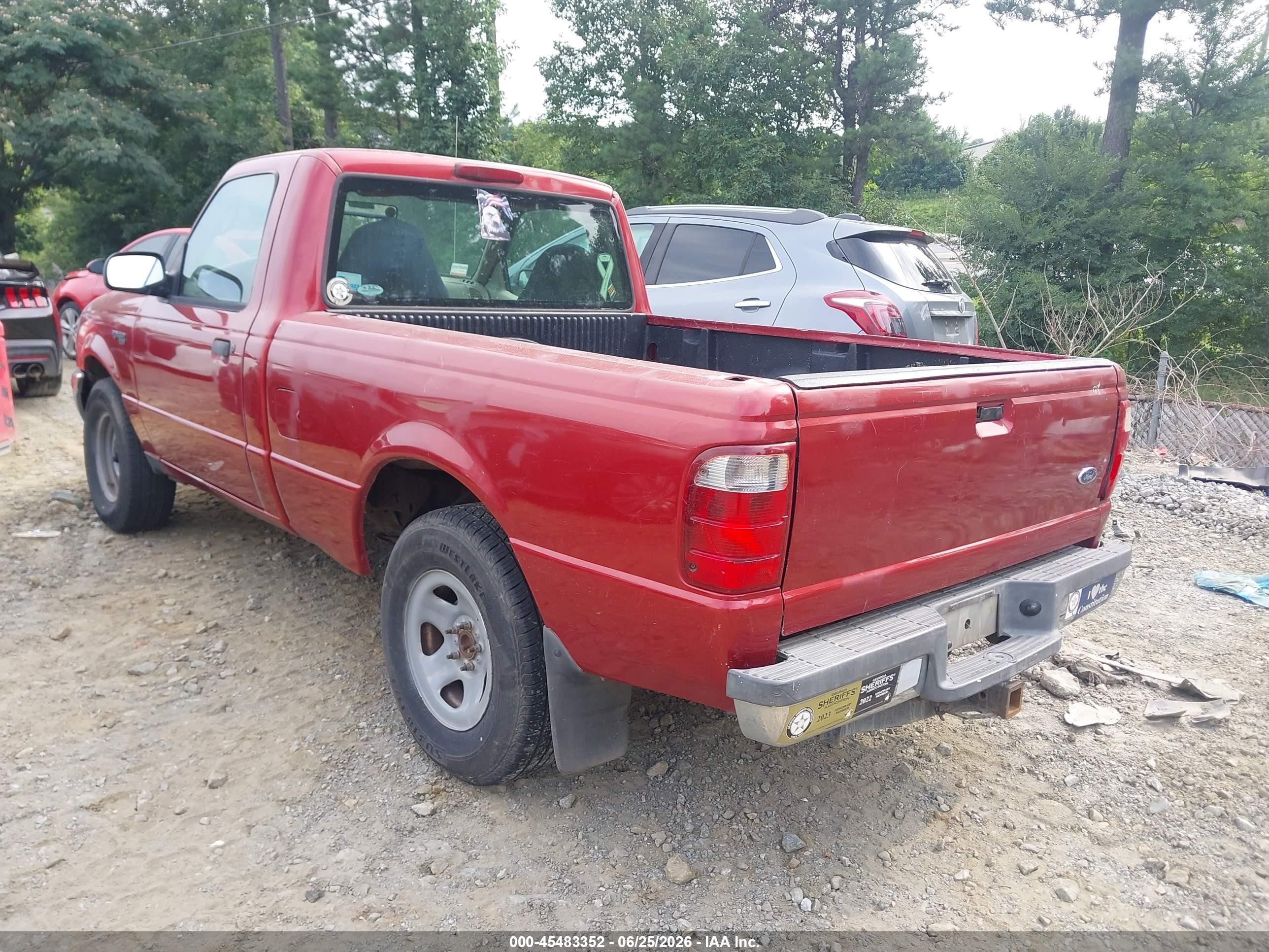 2003 Ford Ranger Xl/xlt Red vin: 1FTYR10D73PA92382