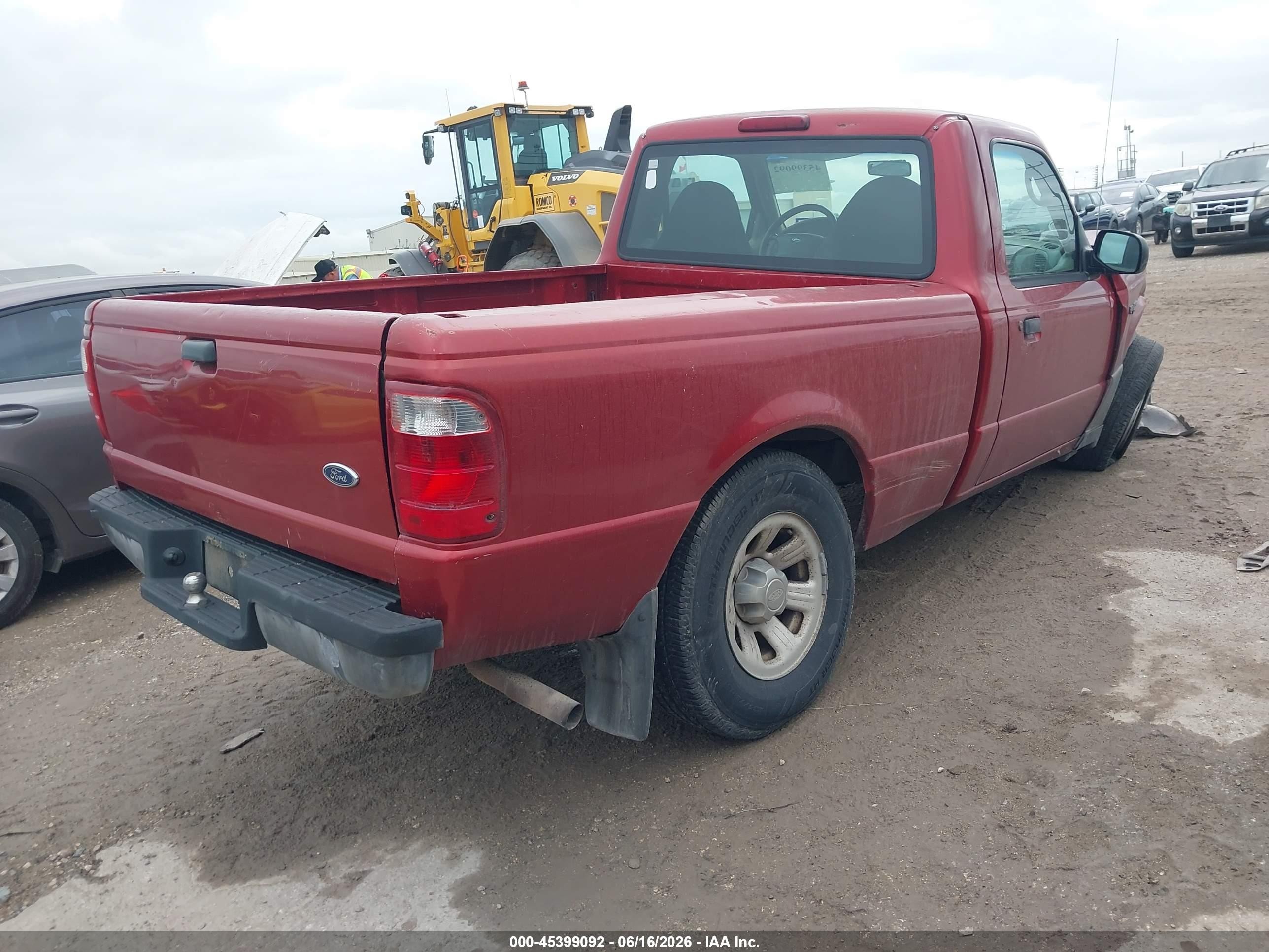 2003 Ford Ranger Xl/xlt Red vin: 1FTYR10D73PB71776