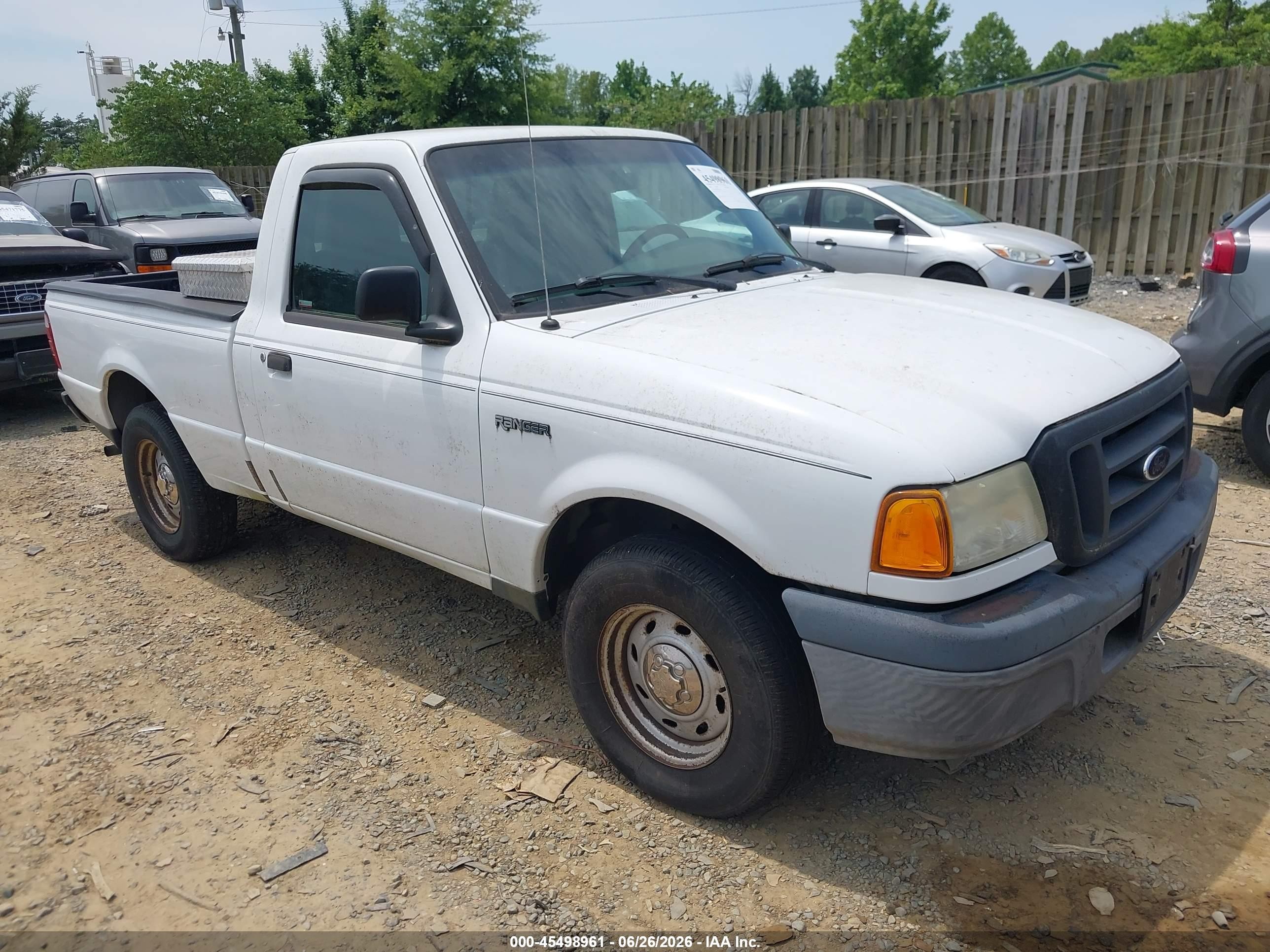 2004 Ford Ranger Xl/xlt White vin: 1FTYR10D74TA07419