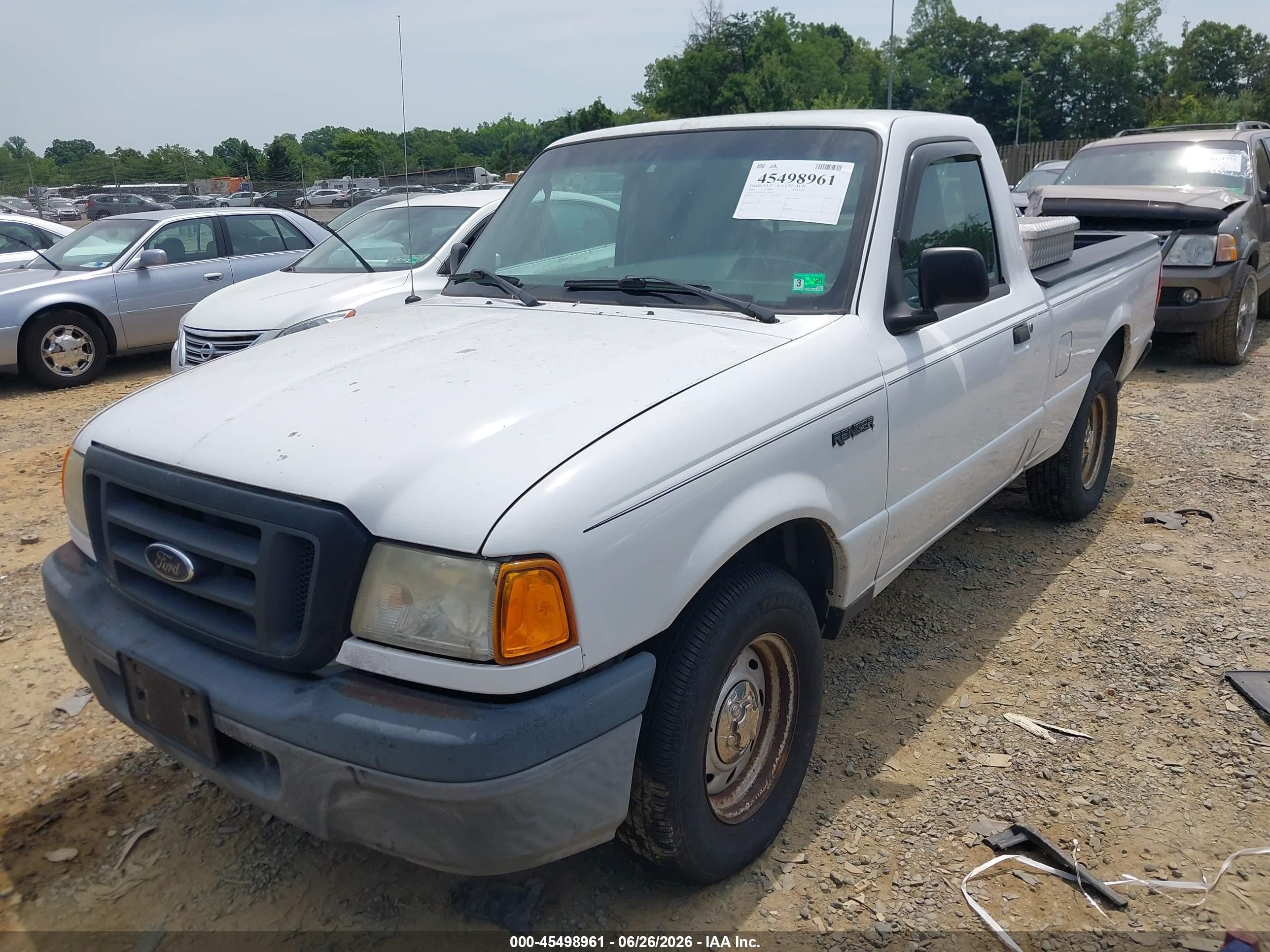 2004 Ford Ranger Xl/xlt White vin: 1FTYR10D74TA07419
