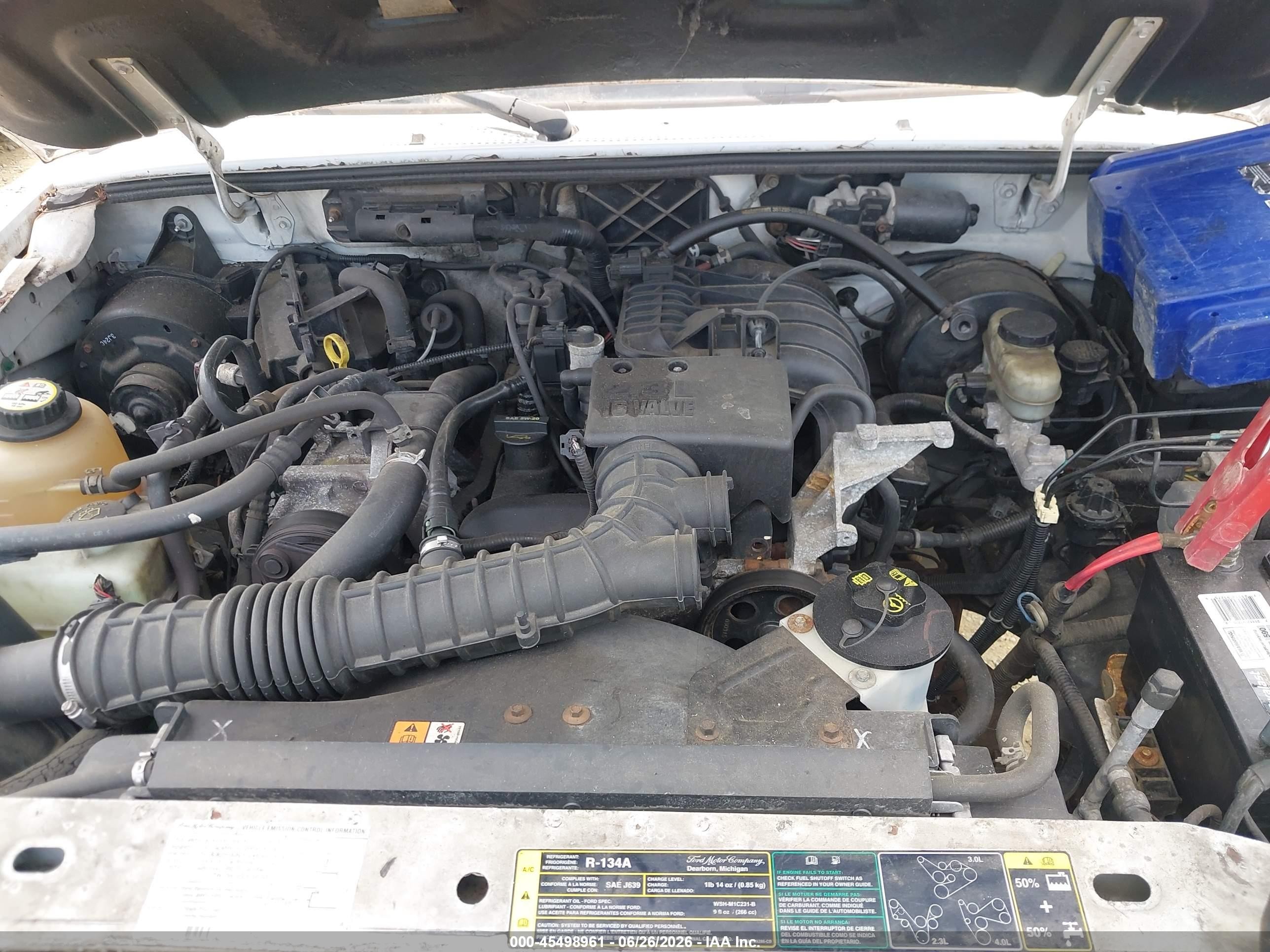 2004 Ford Ranger Xl/xlt White vin: 1FTYR10D74TA07419