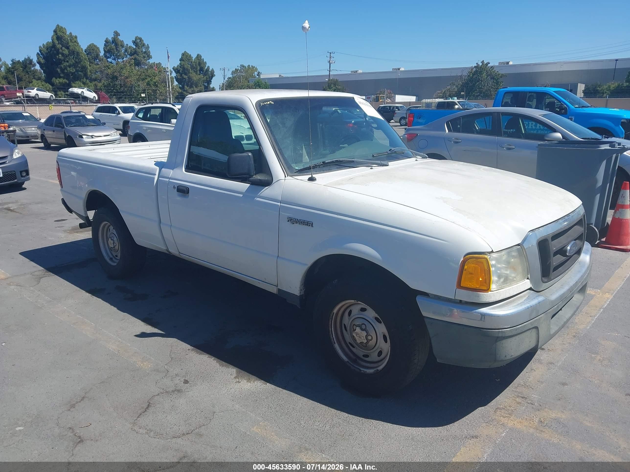 2005 Ford Ranger Xl/xls/xlt Белый vin: 1FTYR10D75PA23887