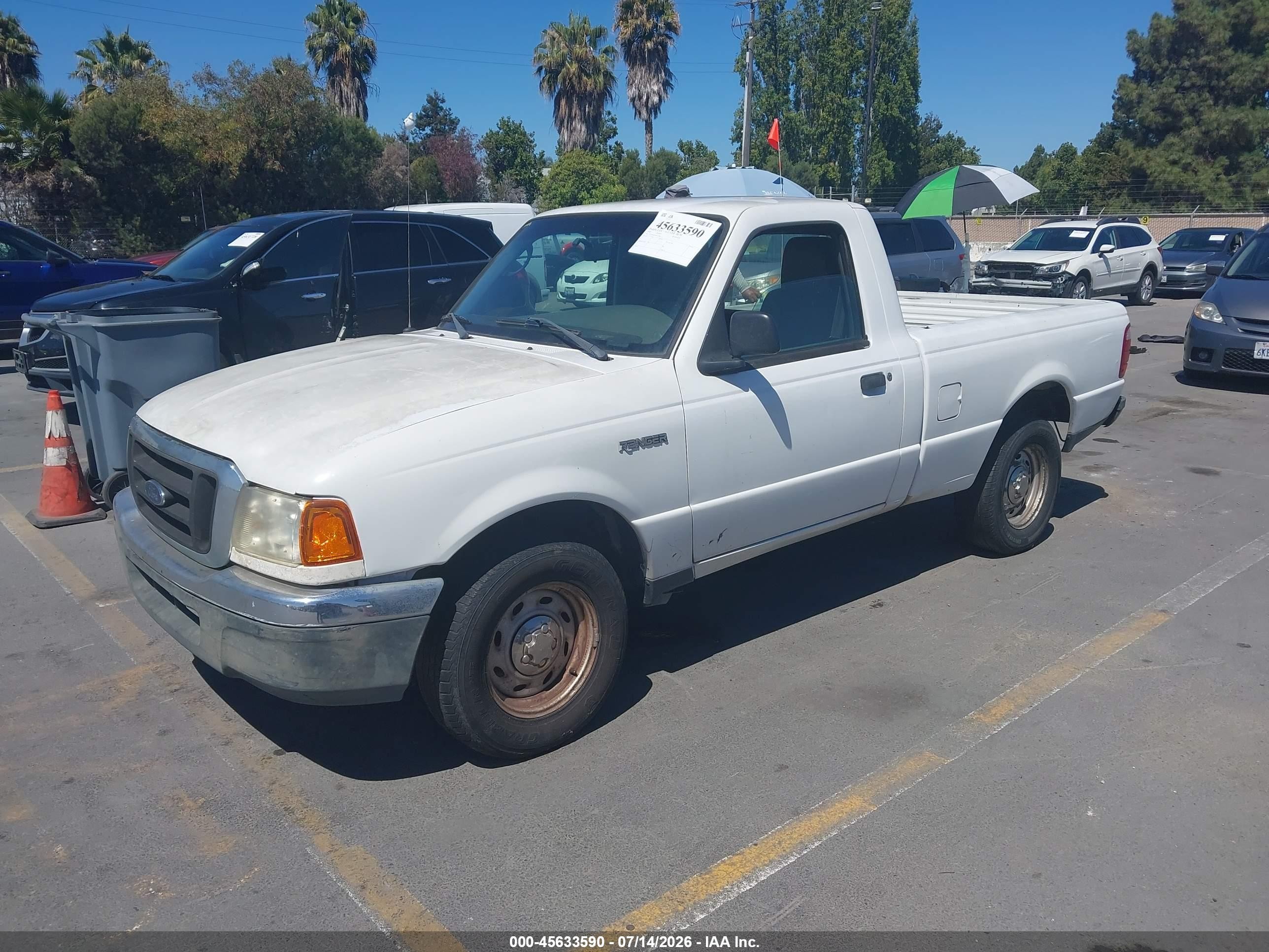 2005 Ford Ranger Xl/xls/xlt Белый vin: 1FTYR10D75PA23887