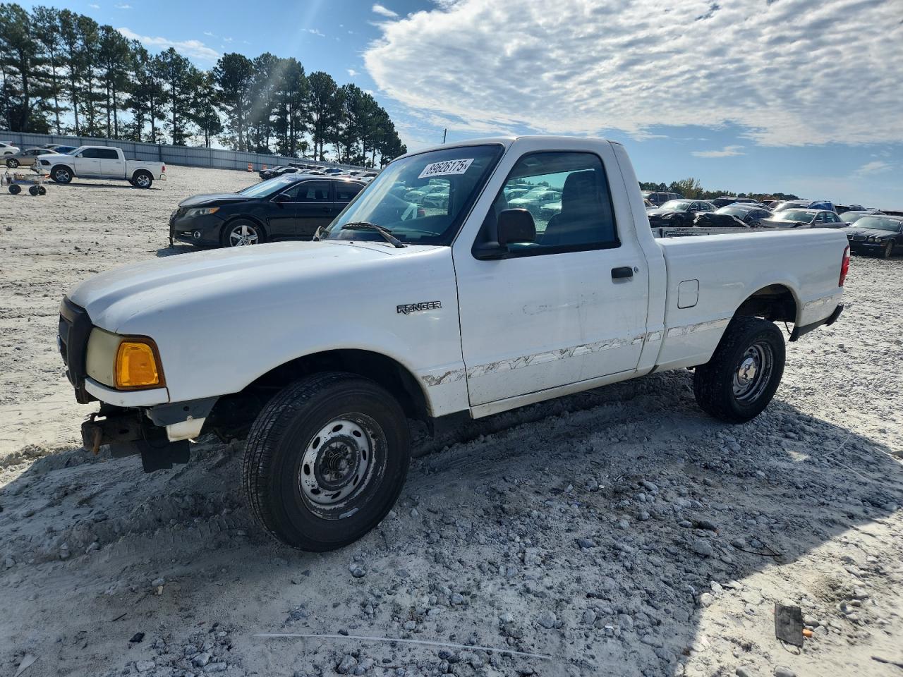 2005 Ford Ranger White vin: 1FTYR10D75PA64746
