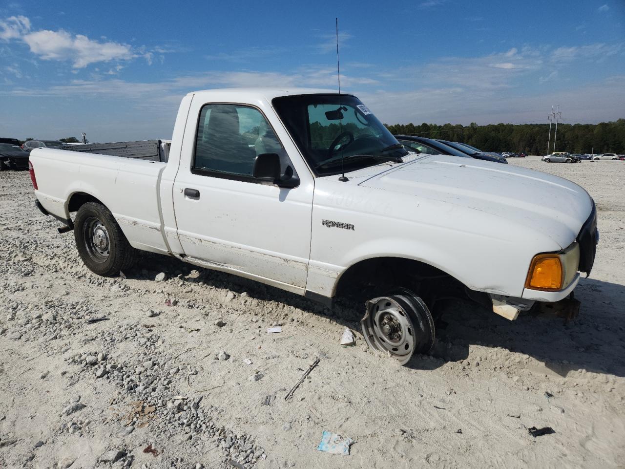 2005 Ford Ranger White vin: 1FTYR10D75PA64746