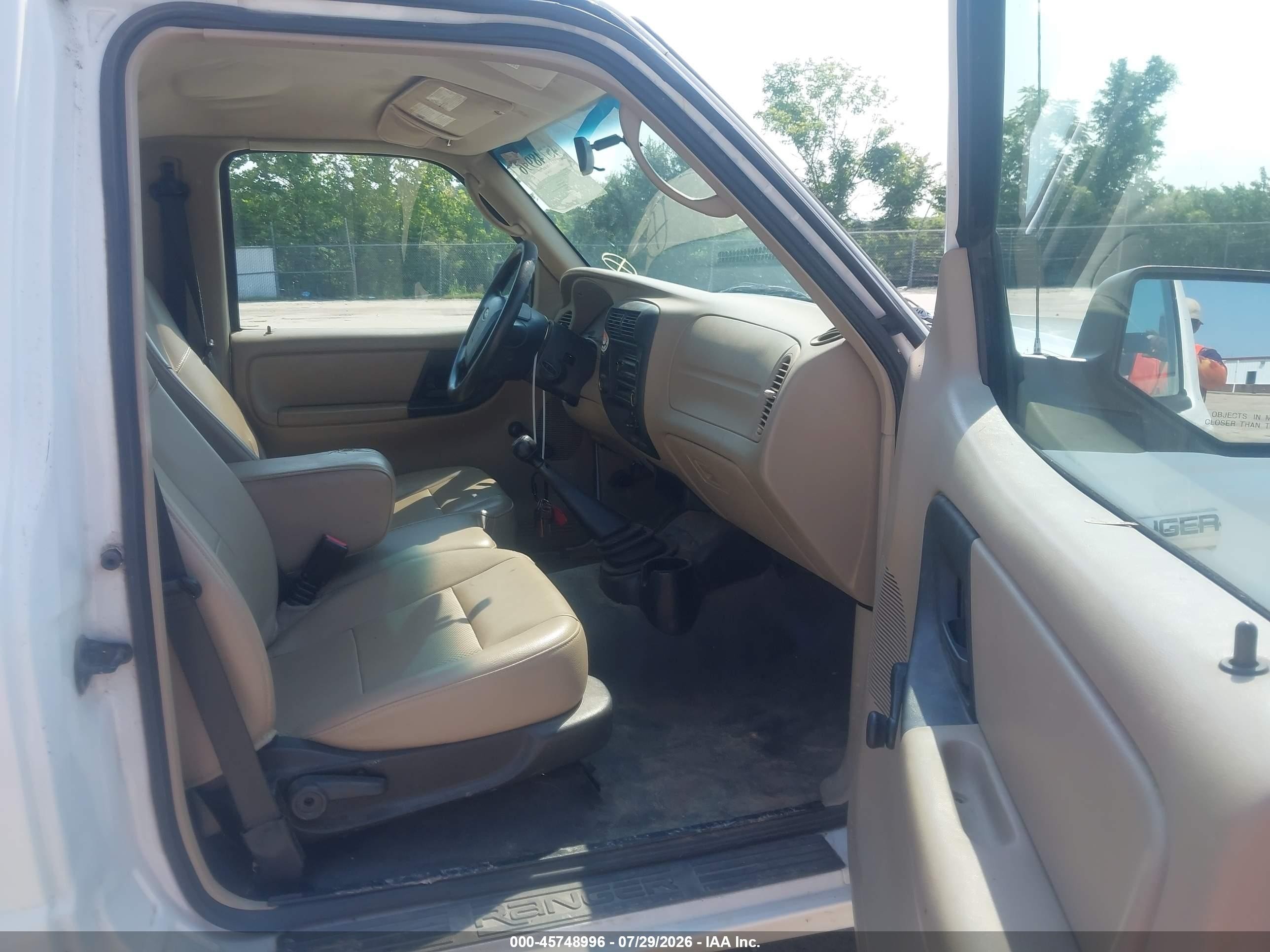 2007 Ford Ranger Stx/xl/xlt White vin: 1FTYR10D77PA08082