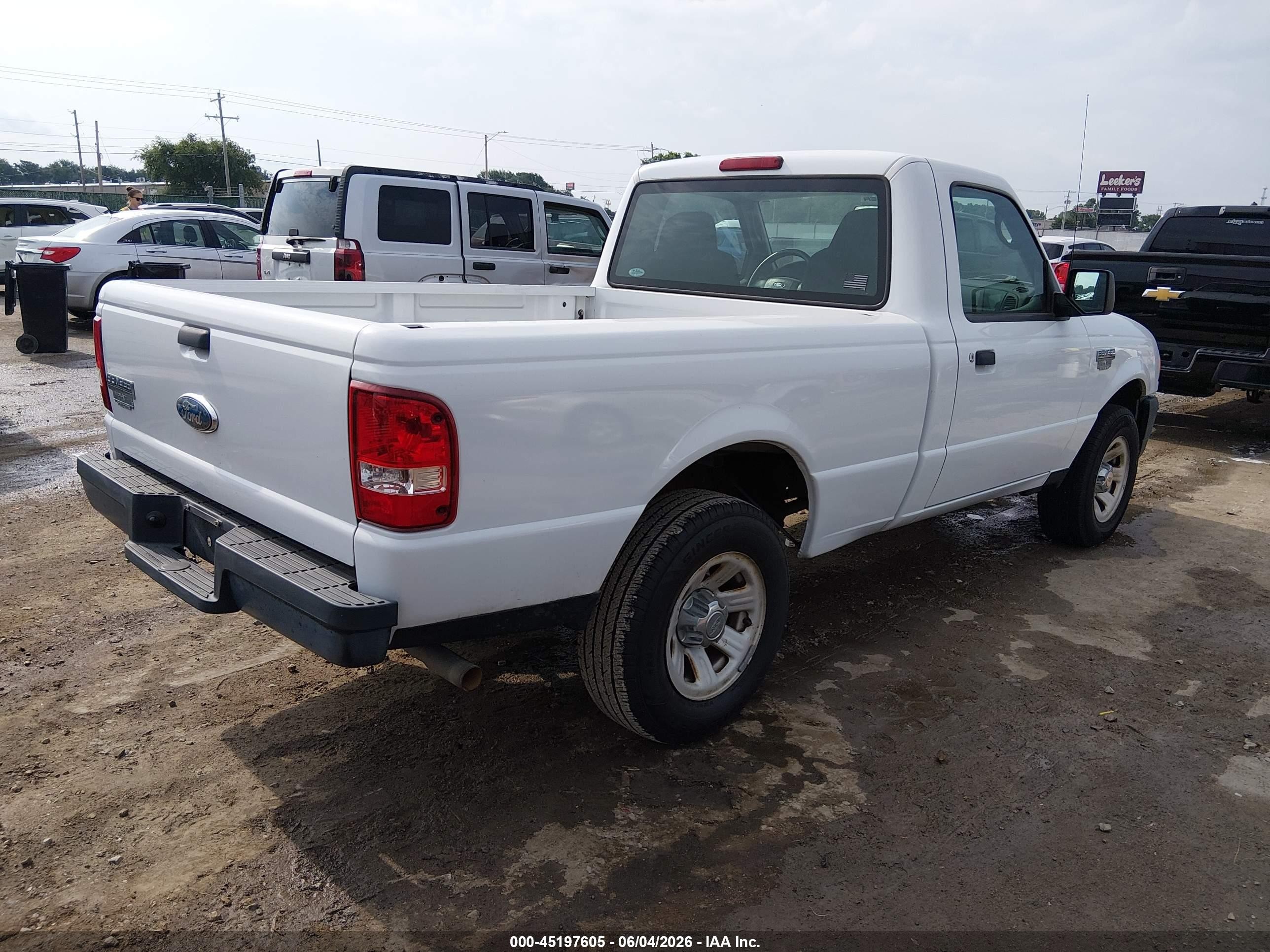 2007 Ford Ranger Stx/xl/xlt White vin: 1FTYR10D77PA61560