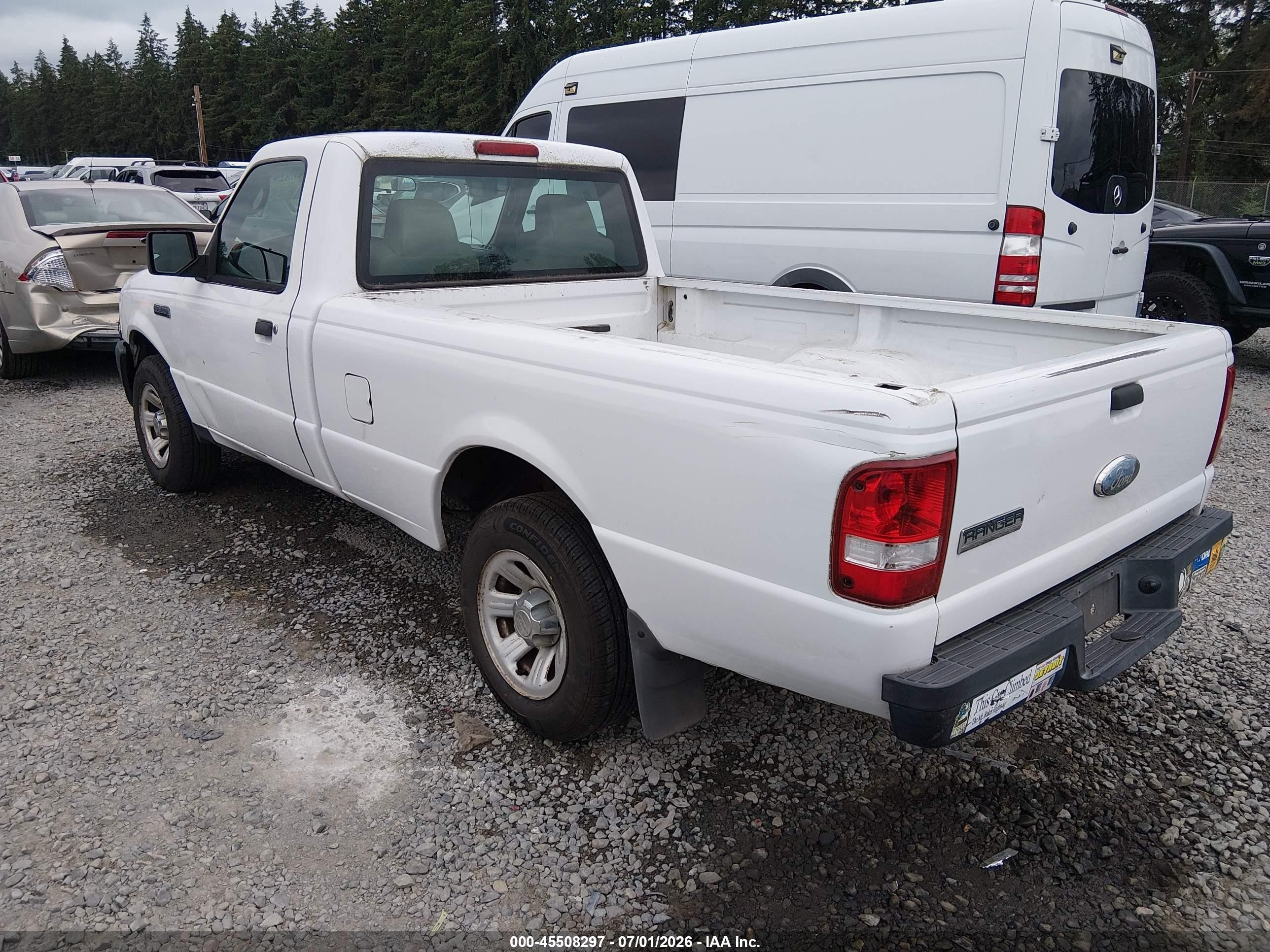 2007 Ford Ranger Stx/xl/xlt White vin: 1FTYR10D77PA66242