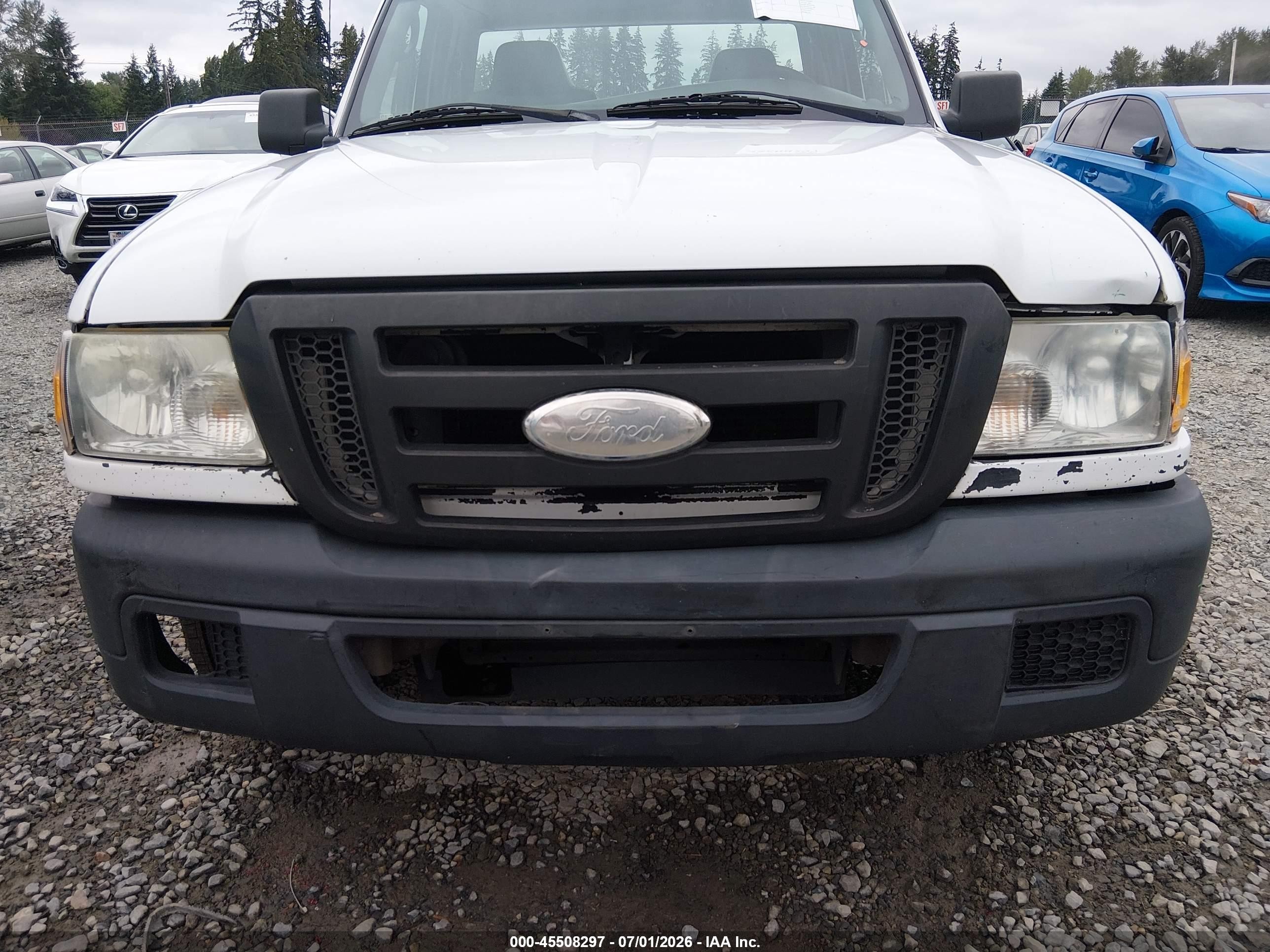 2007 Ford Ranger Stx/xl/xlt White vin: 1FTYR10D77PA66242