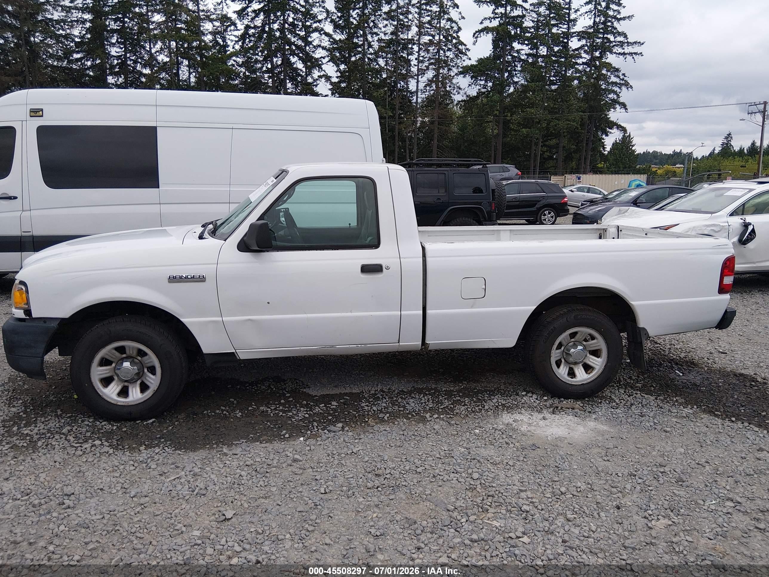 2007 Ford Ranger Stx/xl/xlt White vin: 1FTYR10D77PA66242