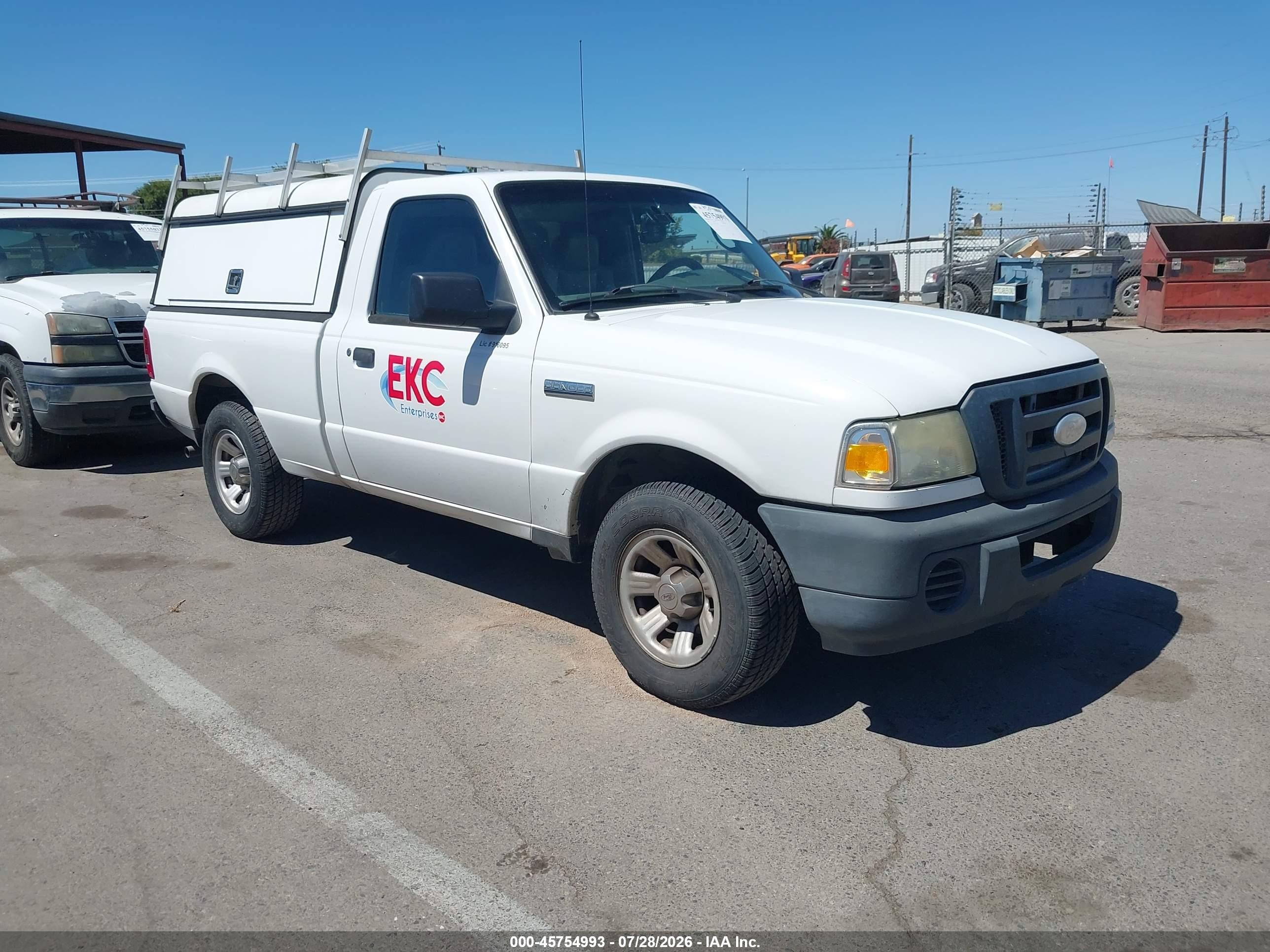 2009 Ford Ranger Sport/xl/xlt Белый vin: 1FTYR10D79PA21790