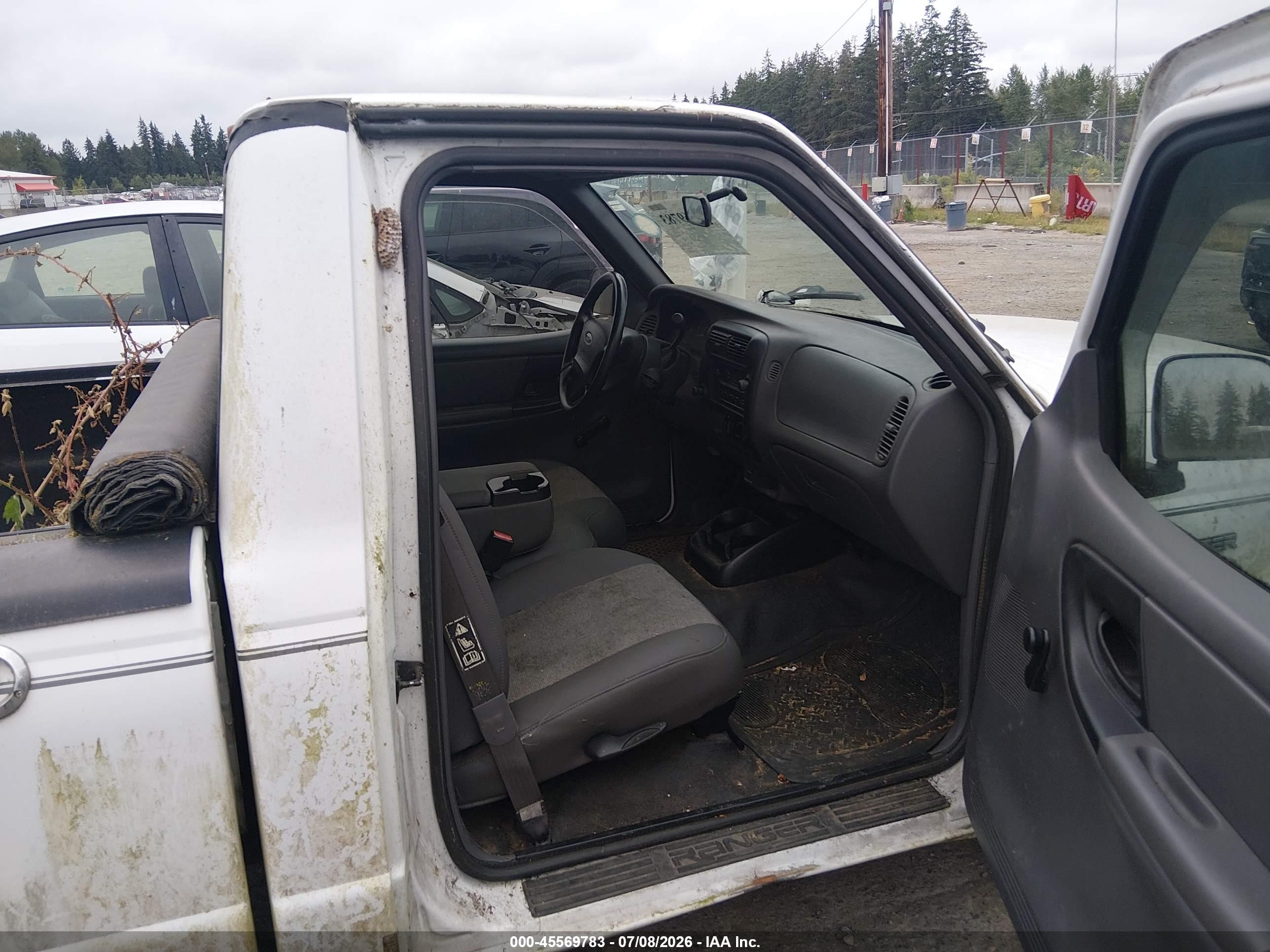 2001 Ford Ranger Xl/xlt White vin: 1FTYR10D81PB49718