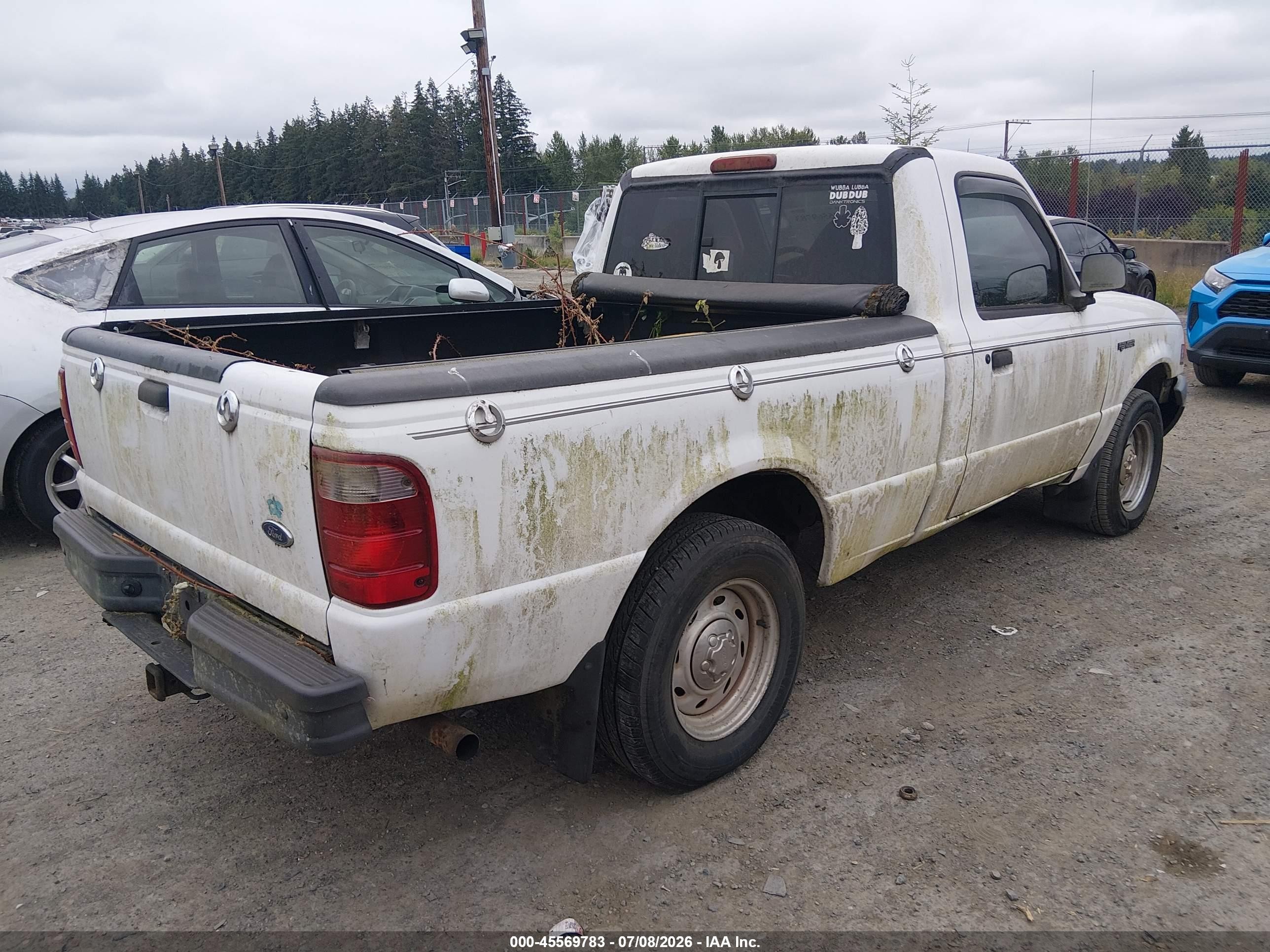 2001 Ford Ranger Xl/xlt White vin: 1FTYR10D81PB49718