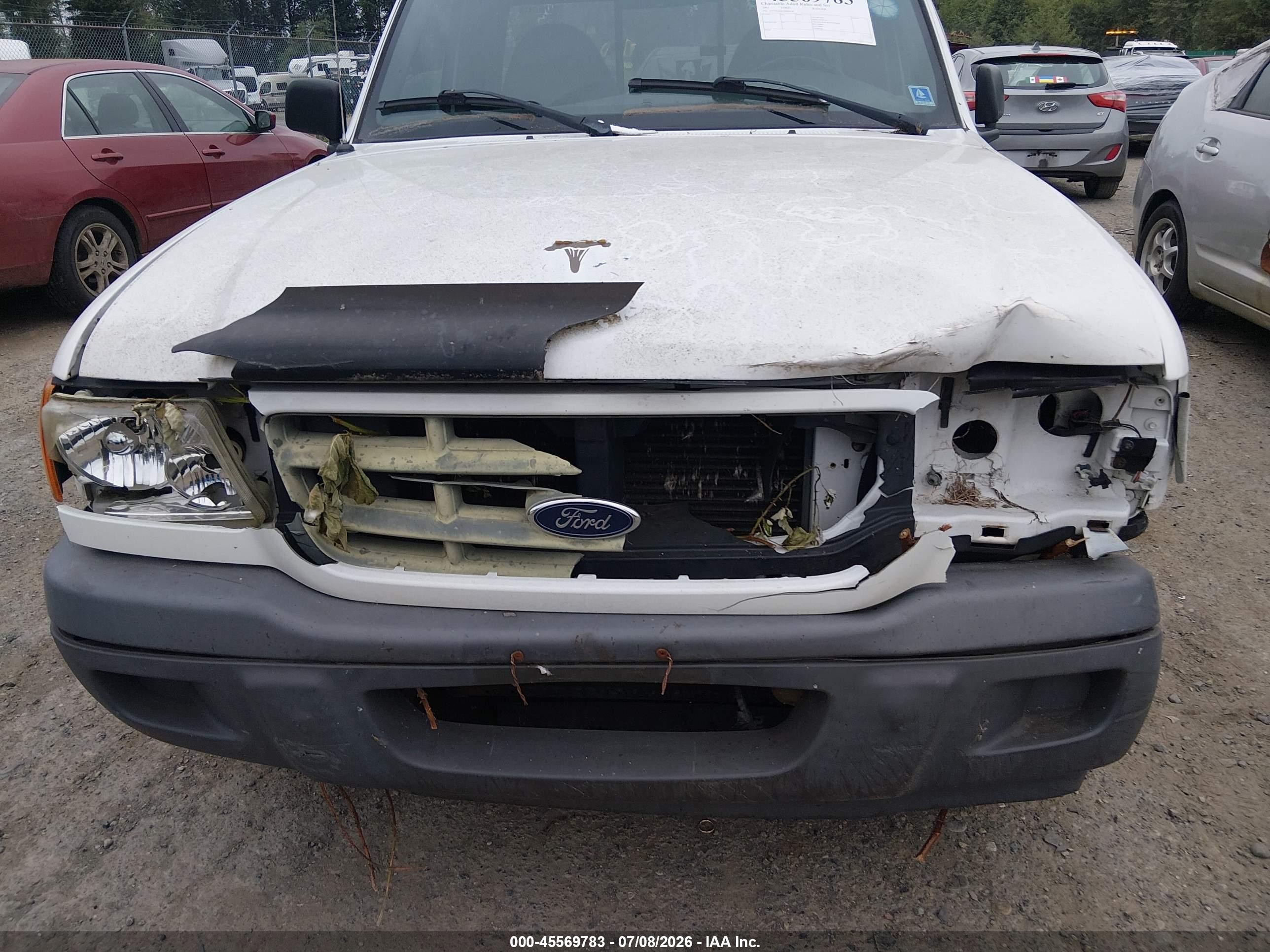 2001 Ford Ranger Xl/xlt White vin: 1FTYR10D81PB49718