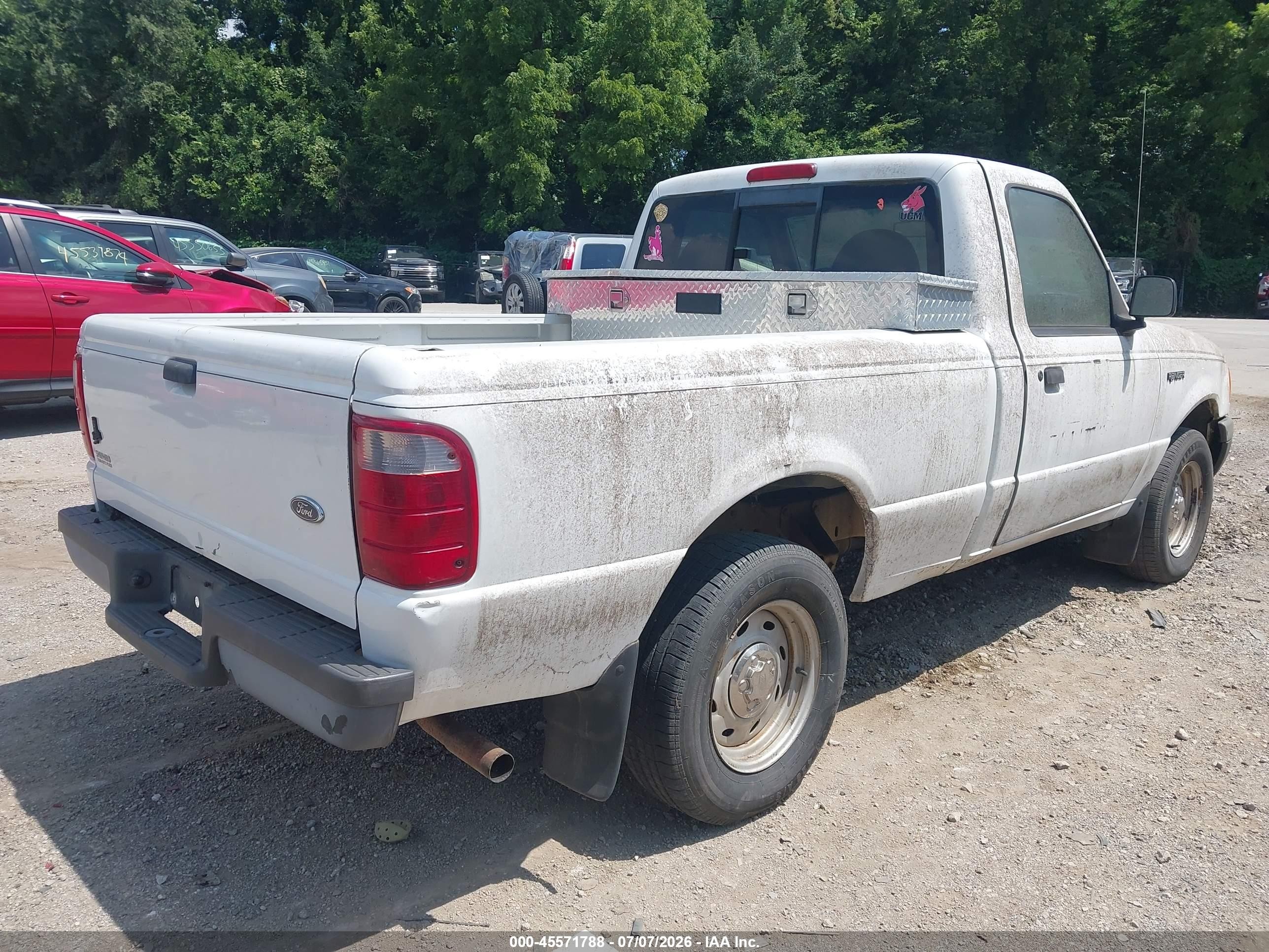 2002 Ford Ranger Xl/xlt White vin: 1FTYR10D82PB15439
