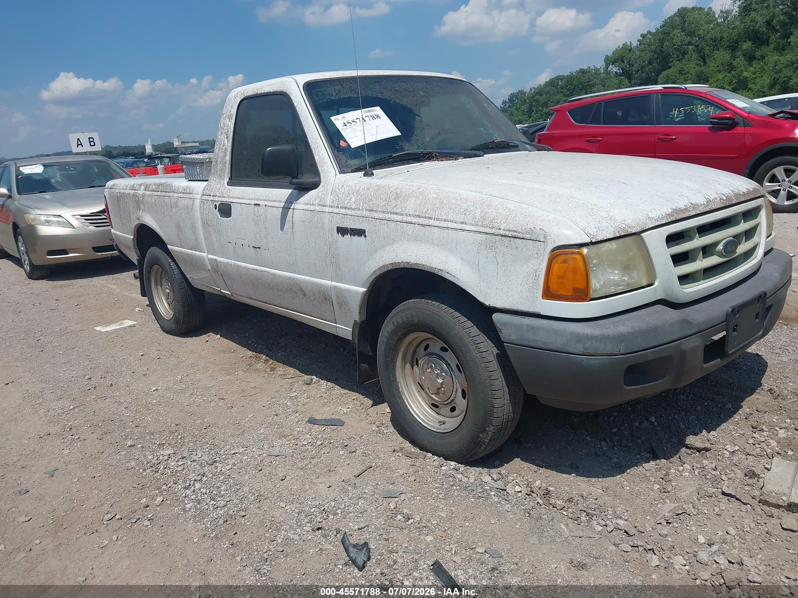 2002 Ford Ranger Xl/xlt White vin: 1FTYR10D82PB15439
