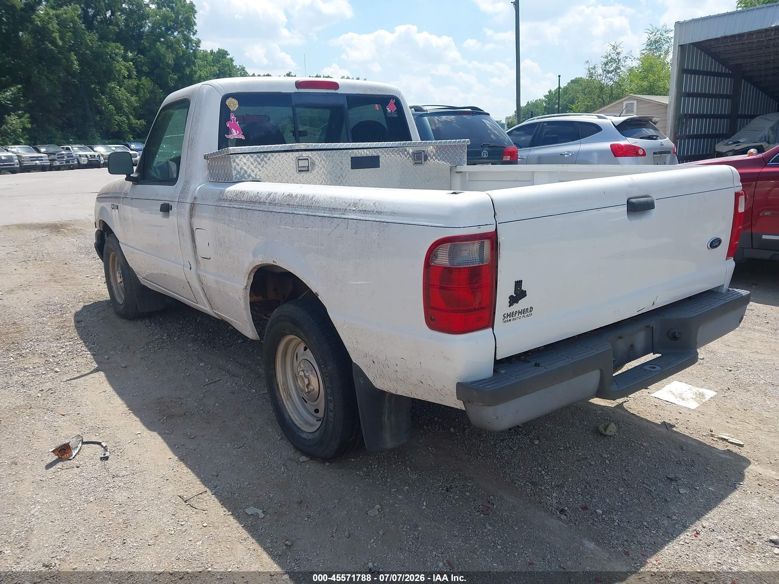 2002 Ford Ranger Xl/xlt White vin: 1FTYR10D82PB15439