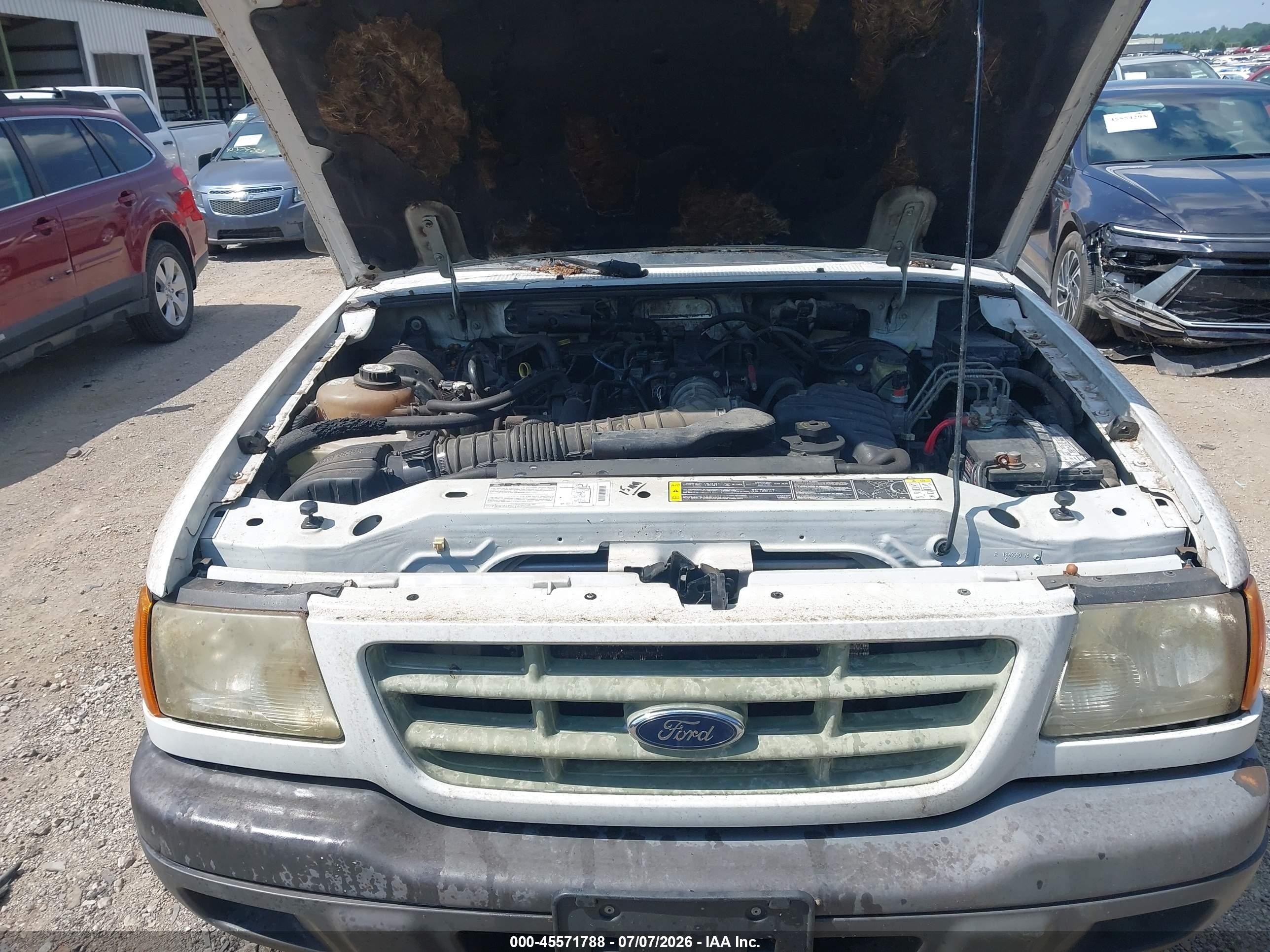 2002 Ford Ranger Xl/xlt White vin: 1FTYR10D82PB15439