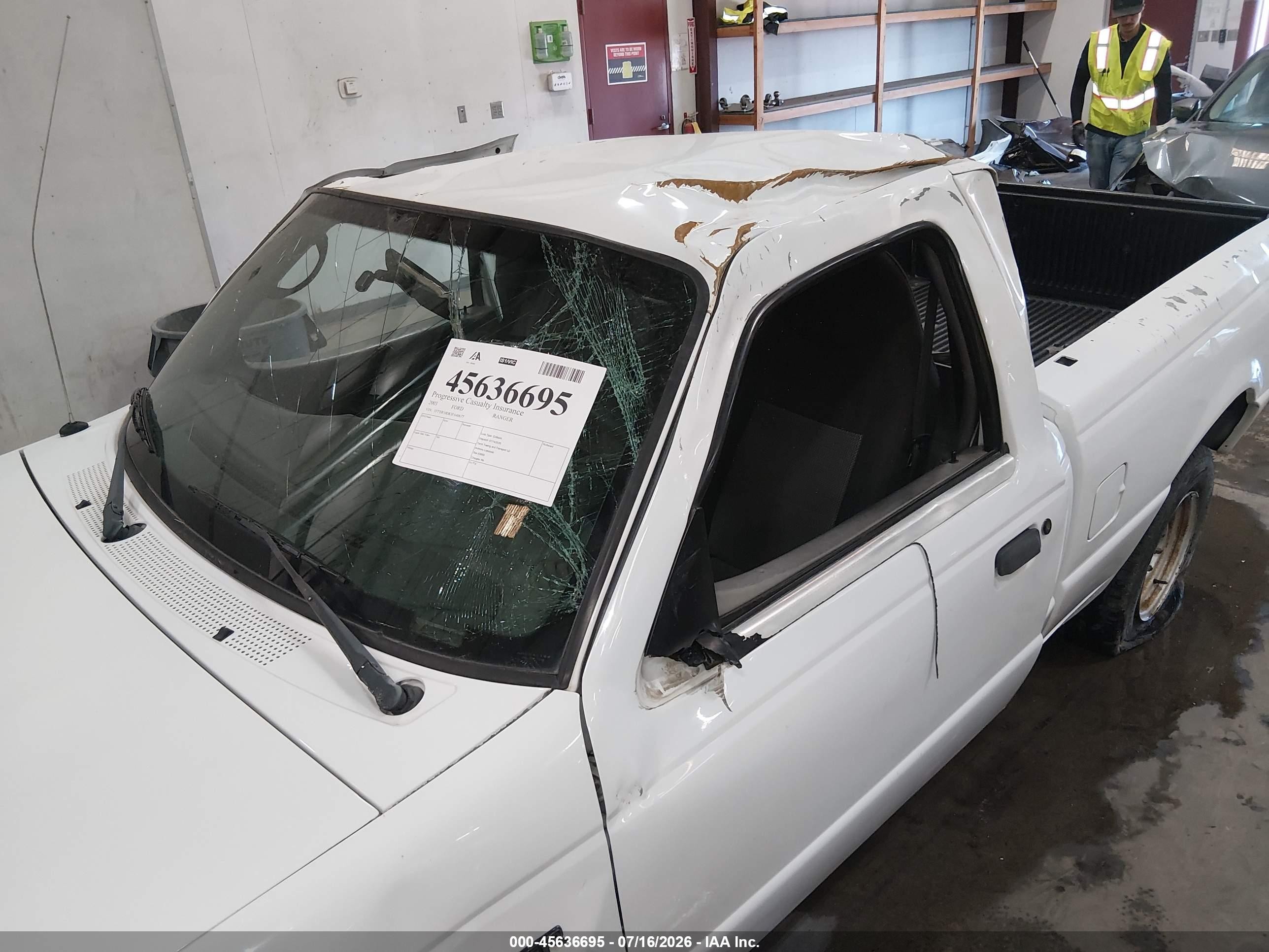 2003 Ford Ranger Xl/xlt White vin: 1FTYR10D83PA40677