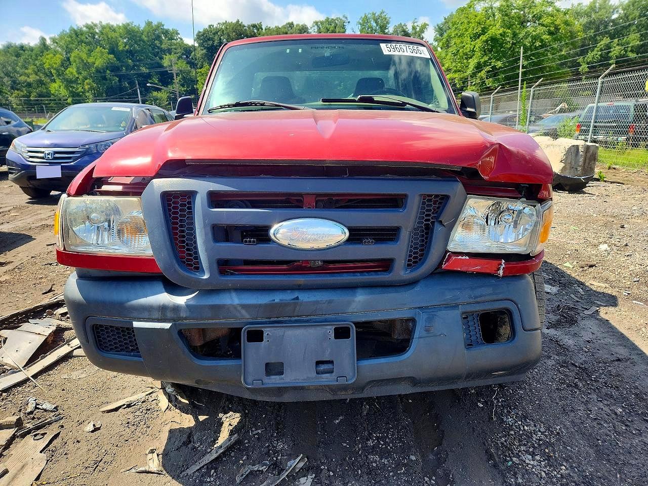 2006 Ford Ranger Red vin: 1FTYR10D86PA23656
