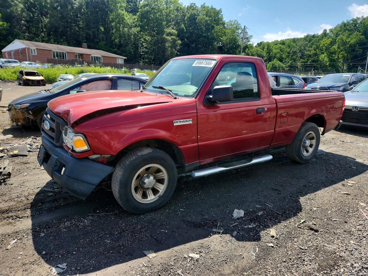 2006 Ford Ranger Red vin: 1FTYR10D86PA23656
