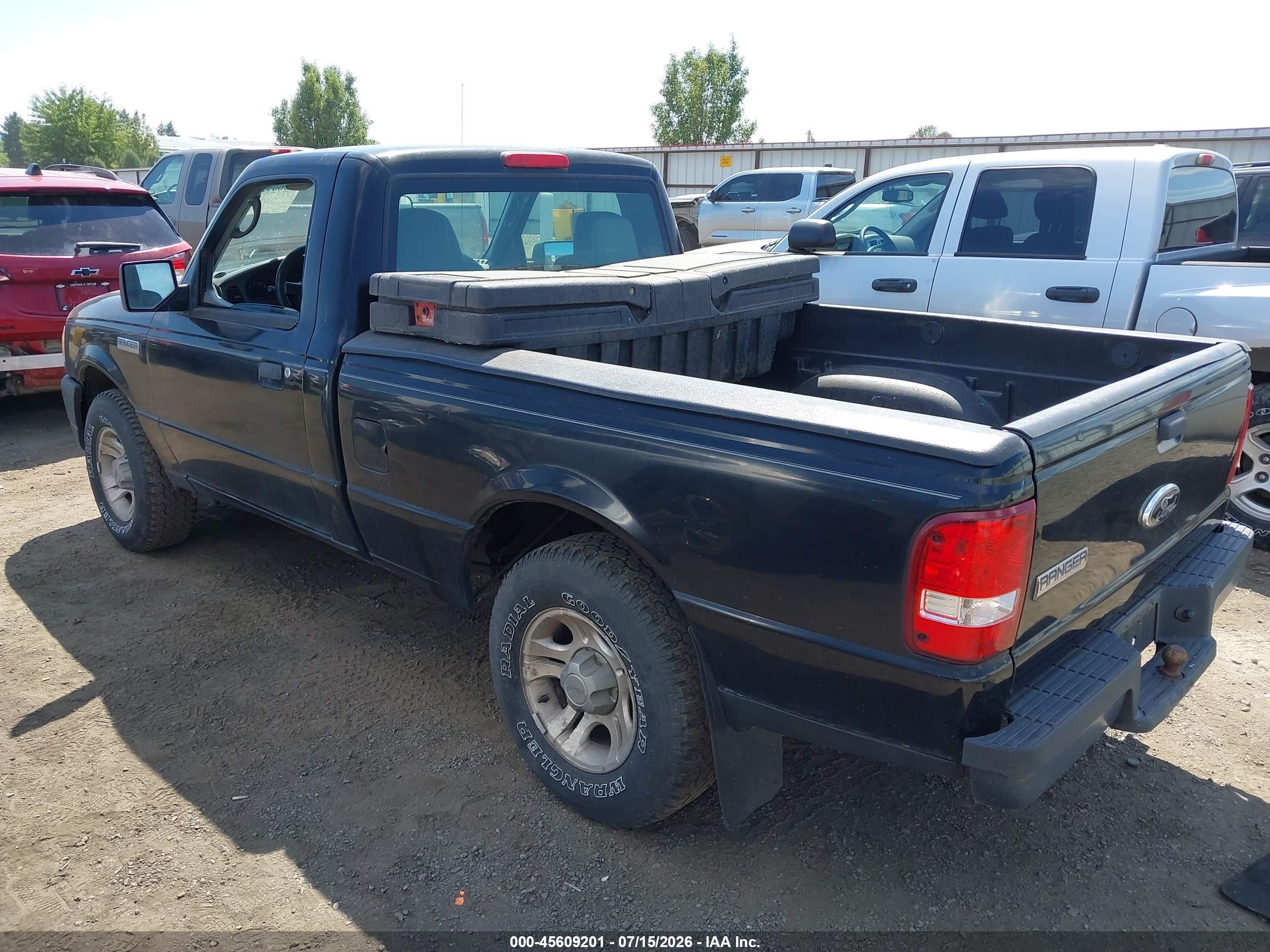 2007 Ford Ranger Stx/xl/xlt Black vin: 1FTYR10D87PA18667
