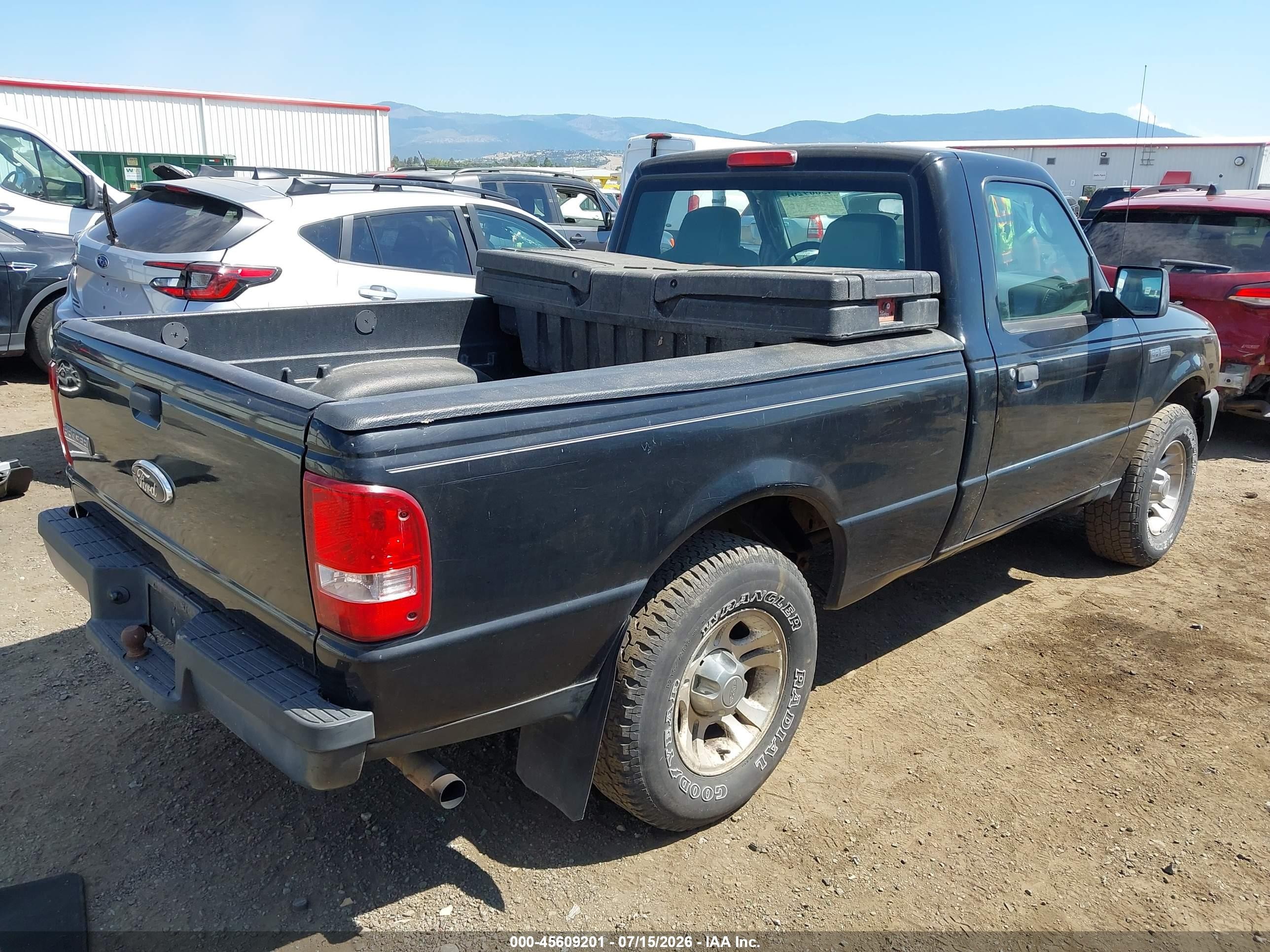 2007 Ford Ranger Stx/xl/xlt Black vin: 1FTYR10D87PA18667