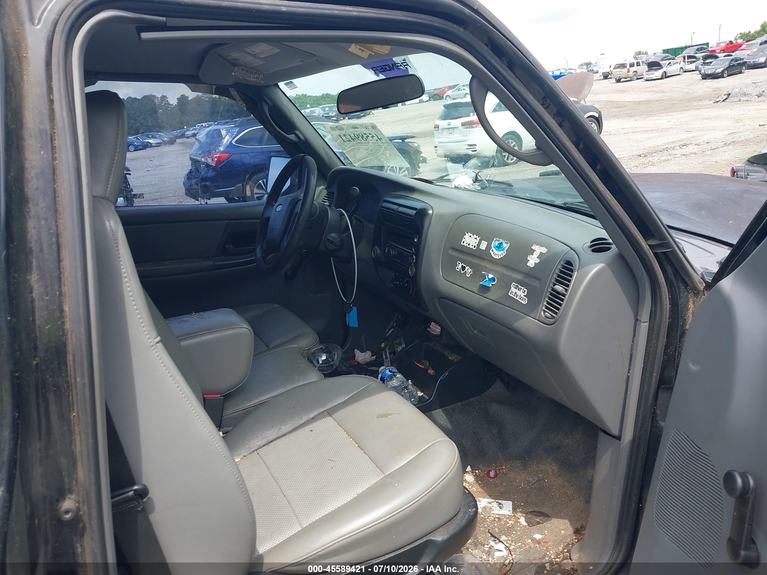 2007 Ford Ranger Stx/xl/xlt Black vin: 1FTYR10D87PA26641