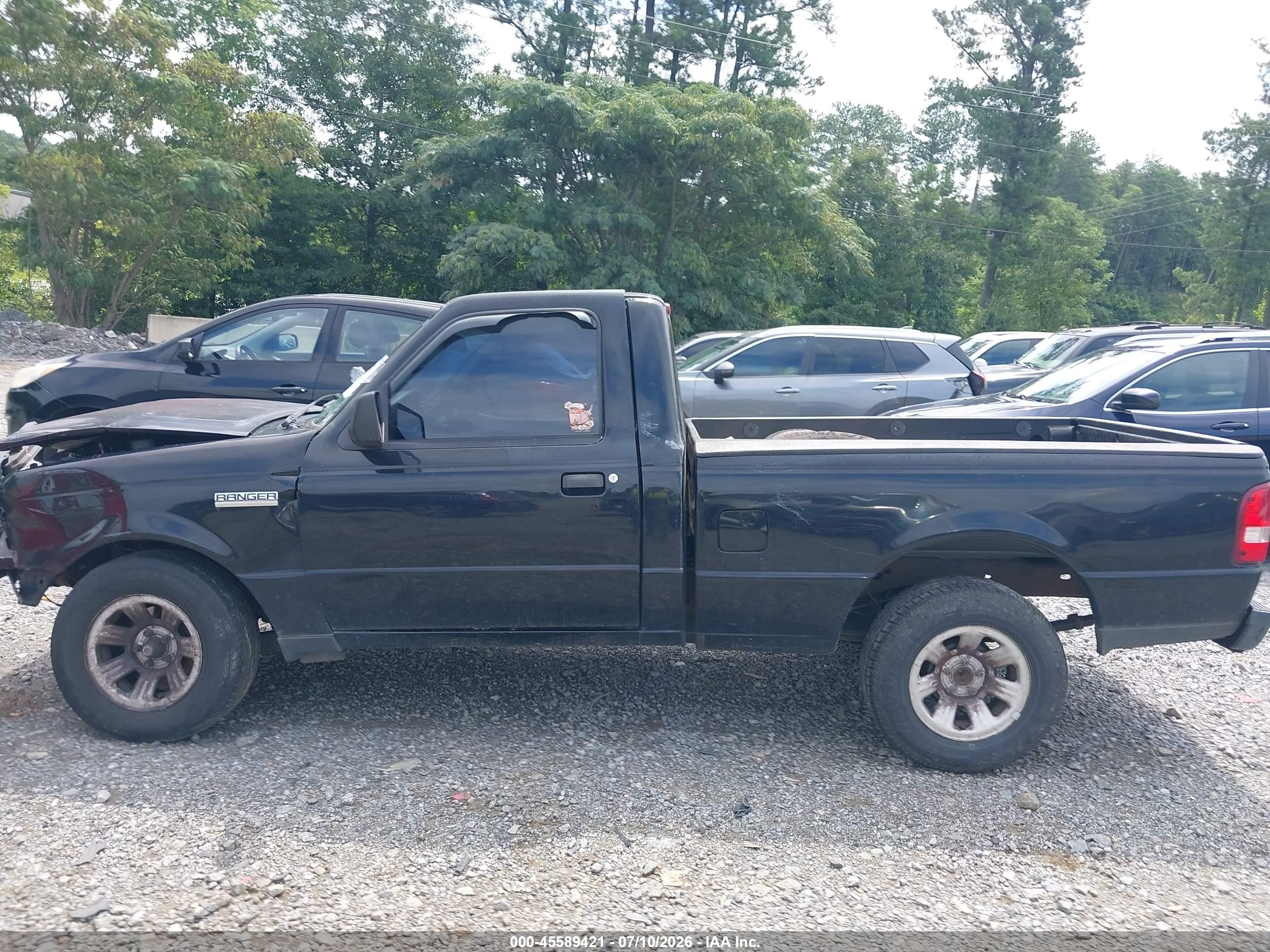 2007 Ford Ranger Stx/xl/xlt Black vin: 1FTYR10D87PA26641