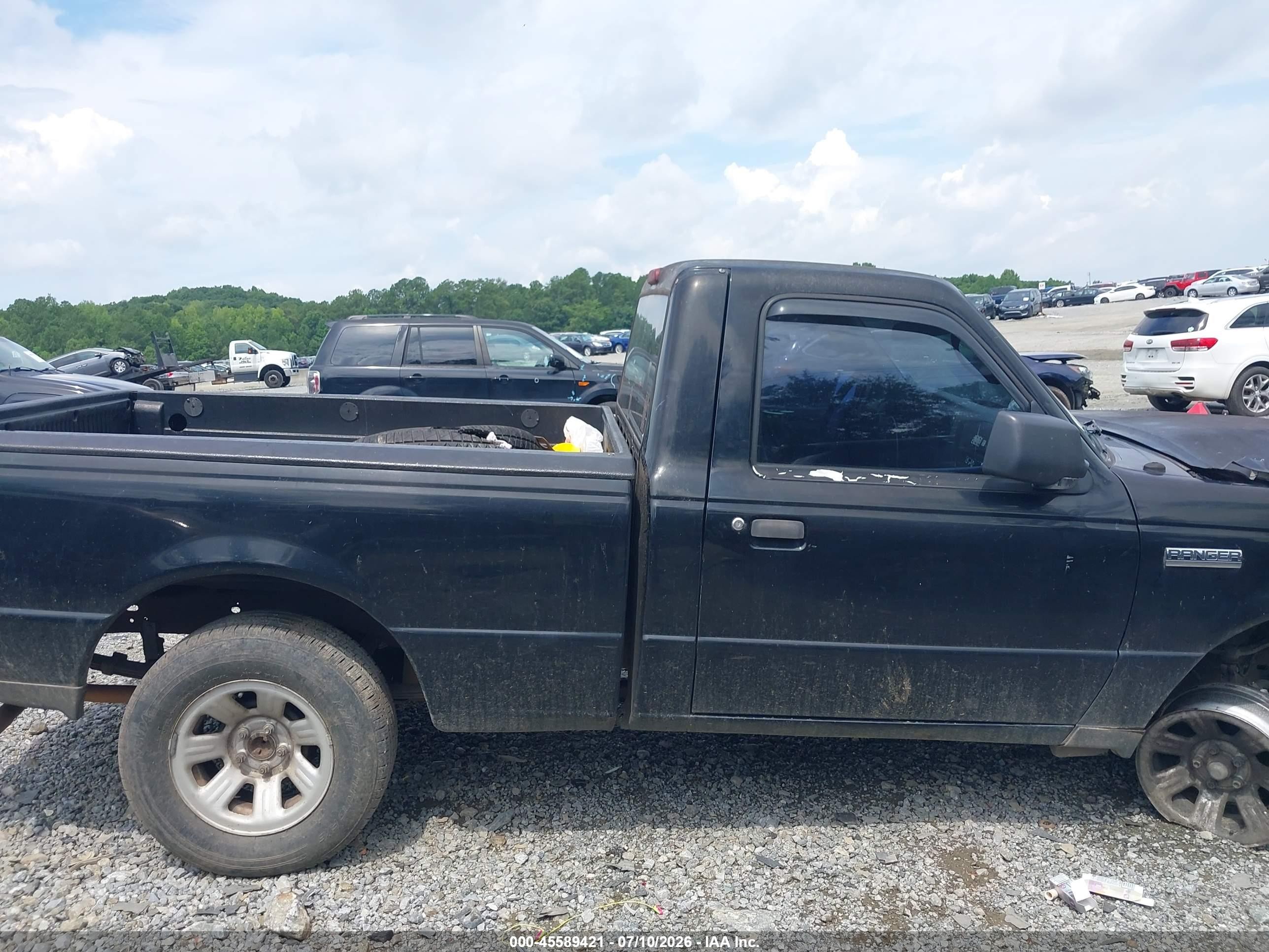 2007 Ford Ranger Stx/xl/xlt Black vin: 1FTYR10D87PA26641