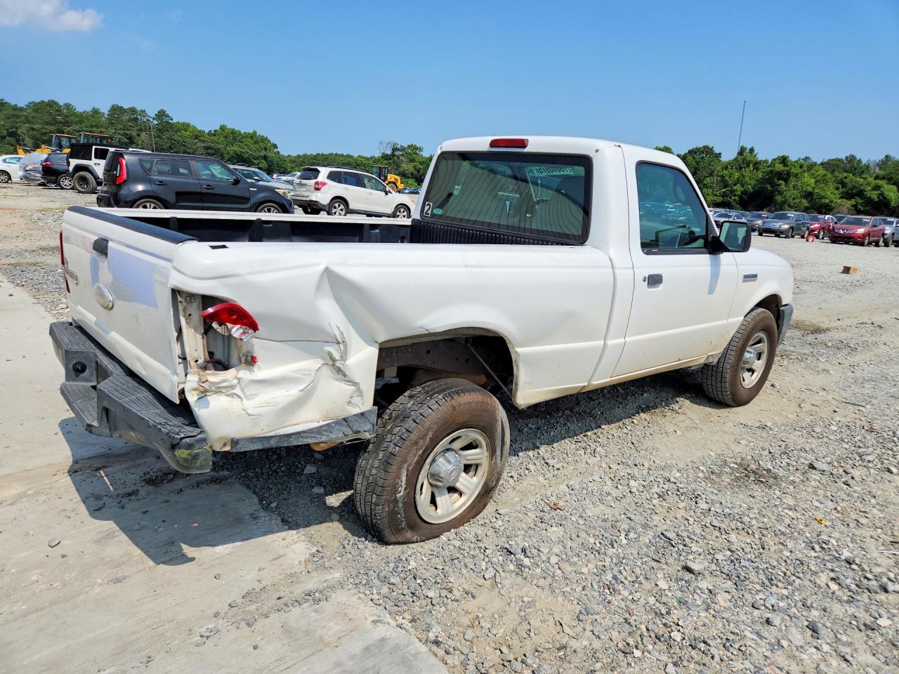 2007 Ford Ranger White vin: 1FTYR10D87PA58294