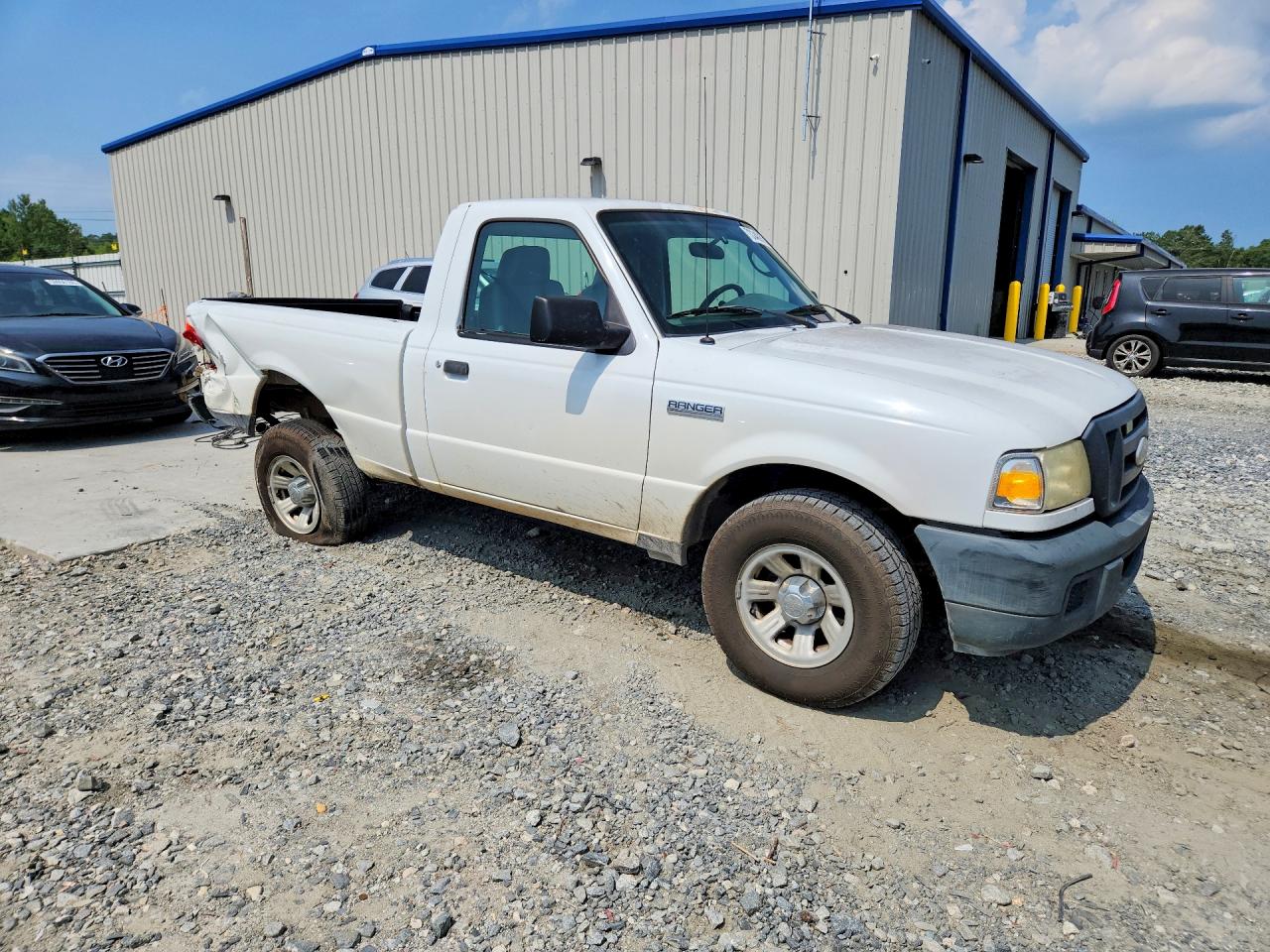 2007 Ford Ranger White vin: 1FTYR10D87PA58294