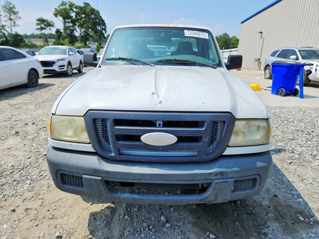 2007 Ford Ranger White vin: 1FTYR10D87PA58294