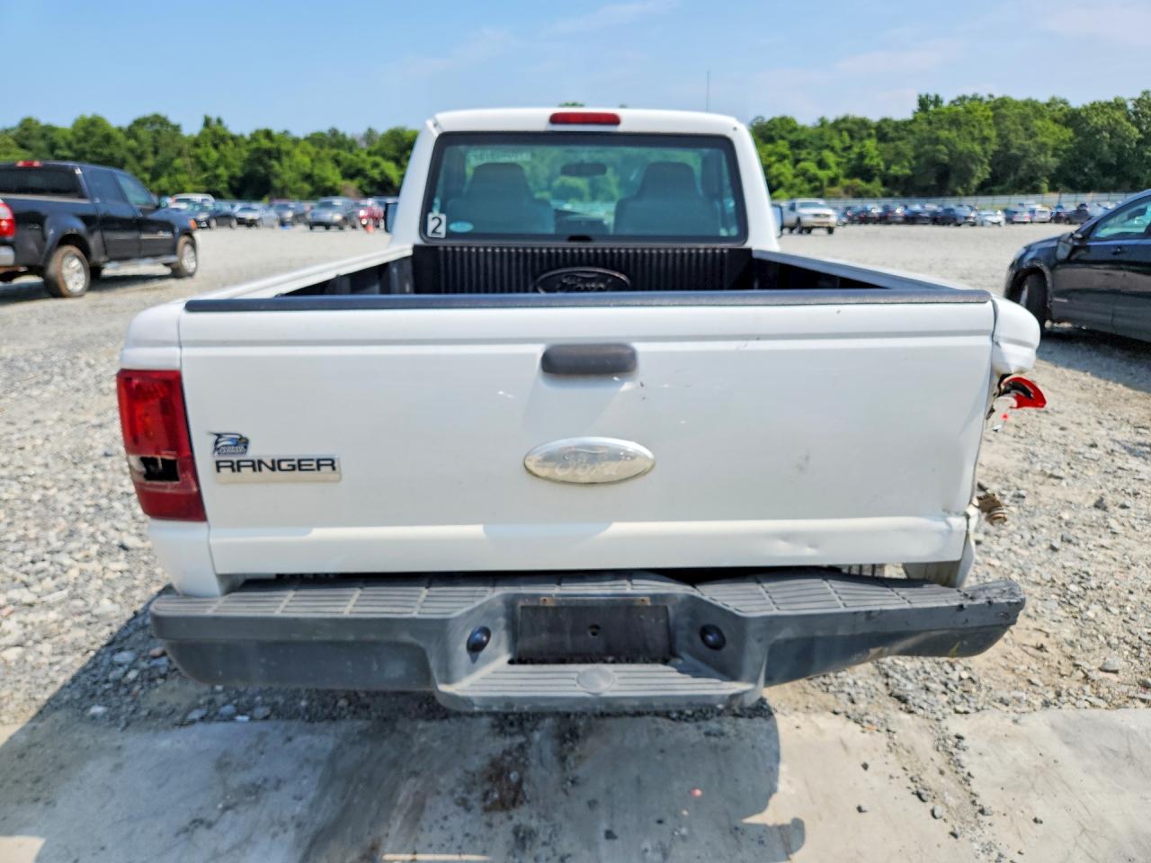 2007 Ford Ranger White vin: 1FTYR10D87PA58294