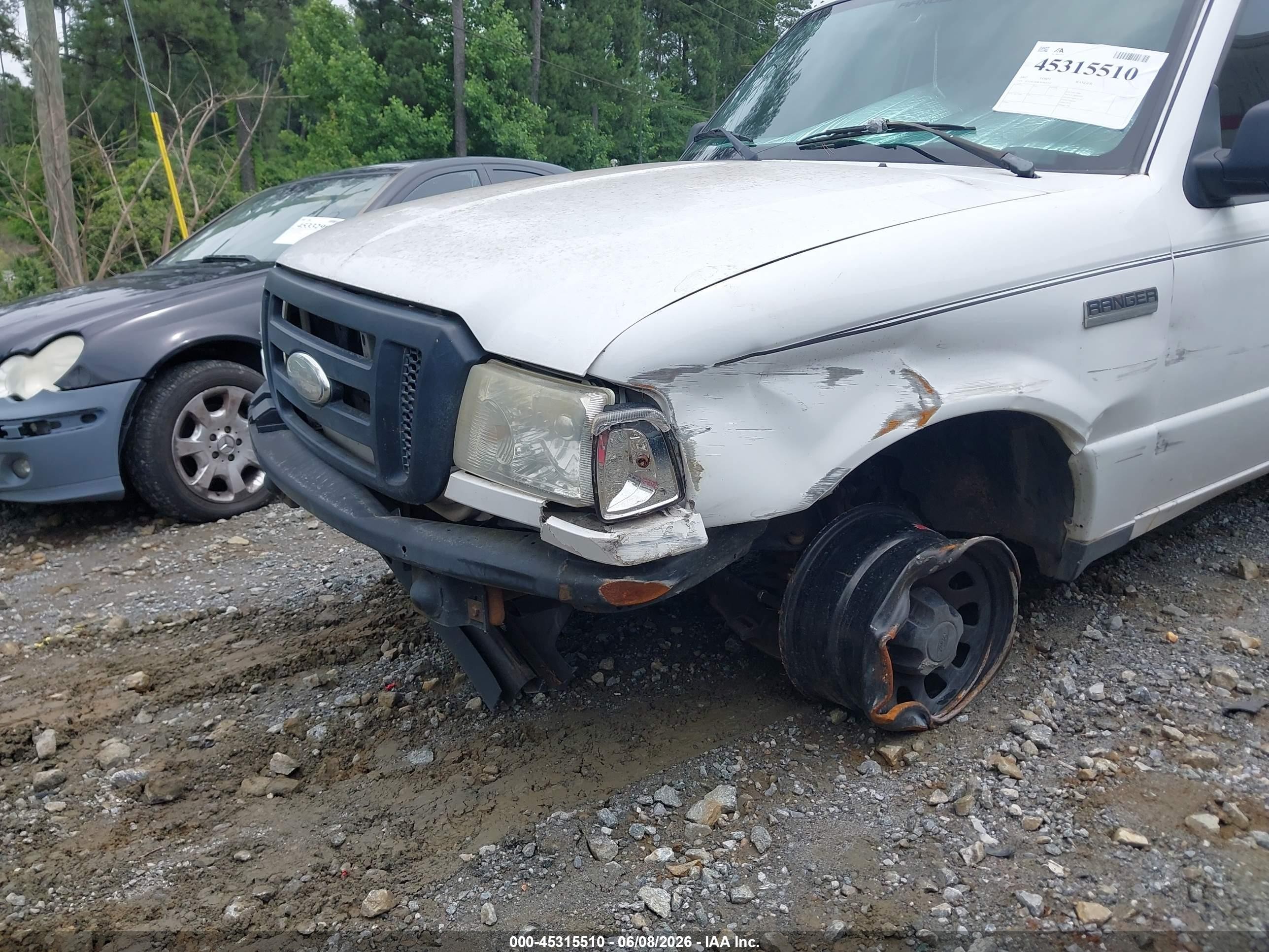 2007 Ford Ranger Stx/xl/xlt Белый vin: 1FTYR10D87PA64399