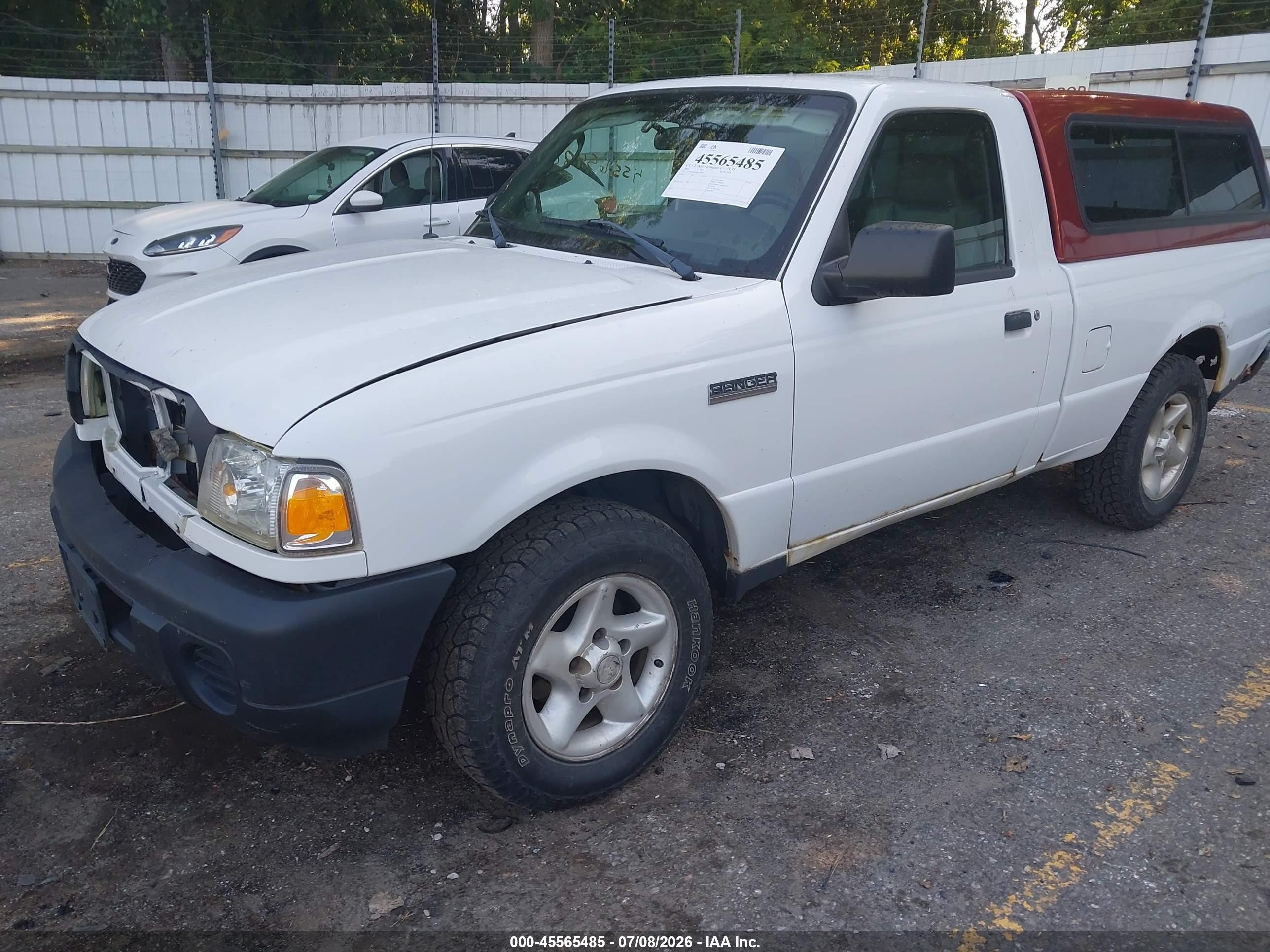 2008 Ford Ranger Xl/xlt White vin: 1FTYR10D88PA63545