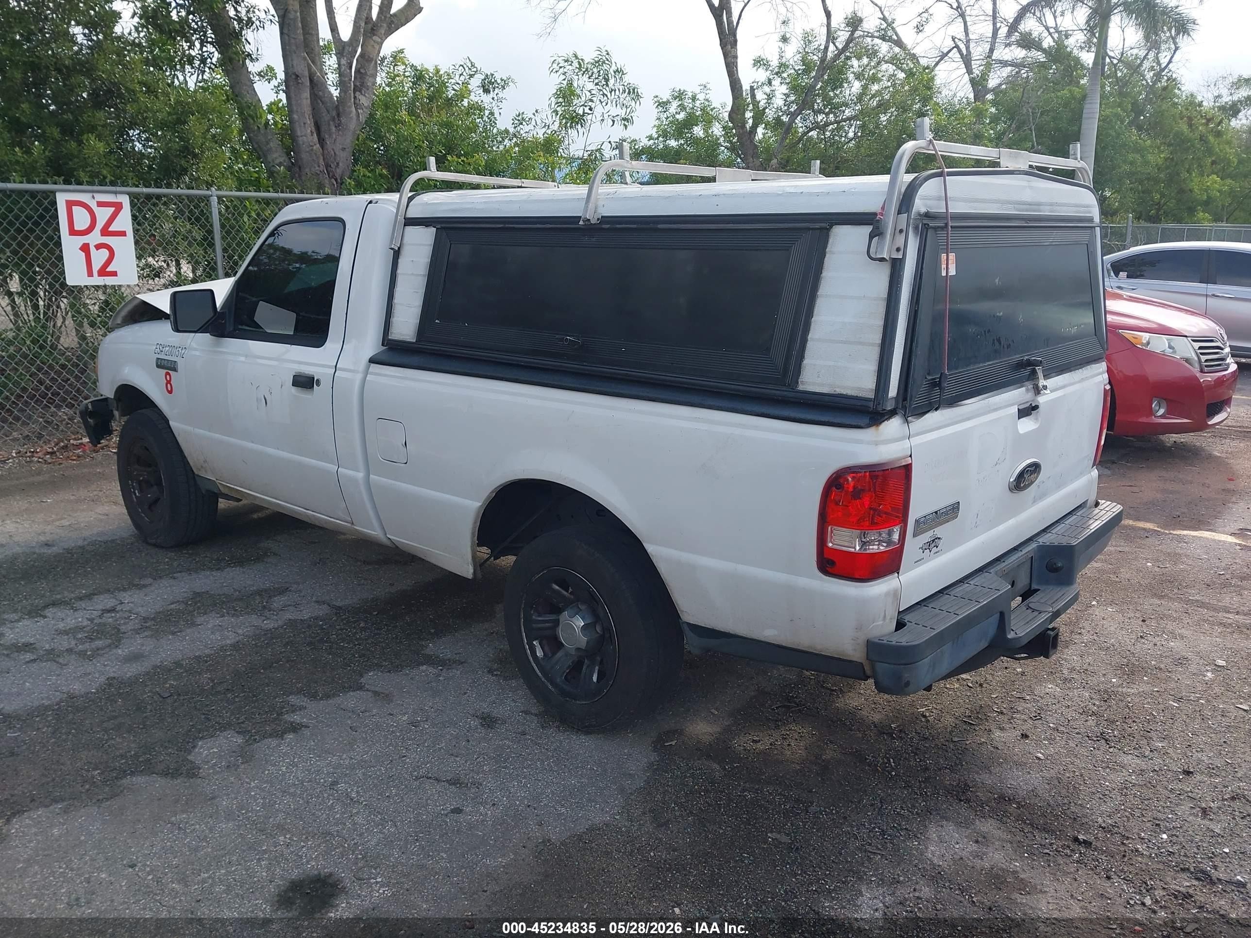 2009 Ford Ranger Sport/xl/xlt White vin: 1FTYR10D89PA46049