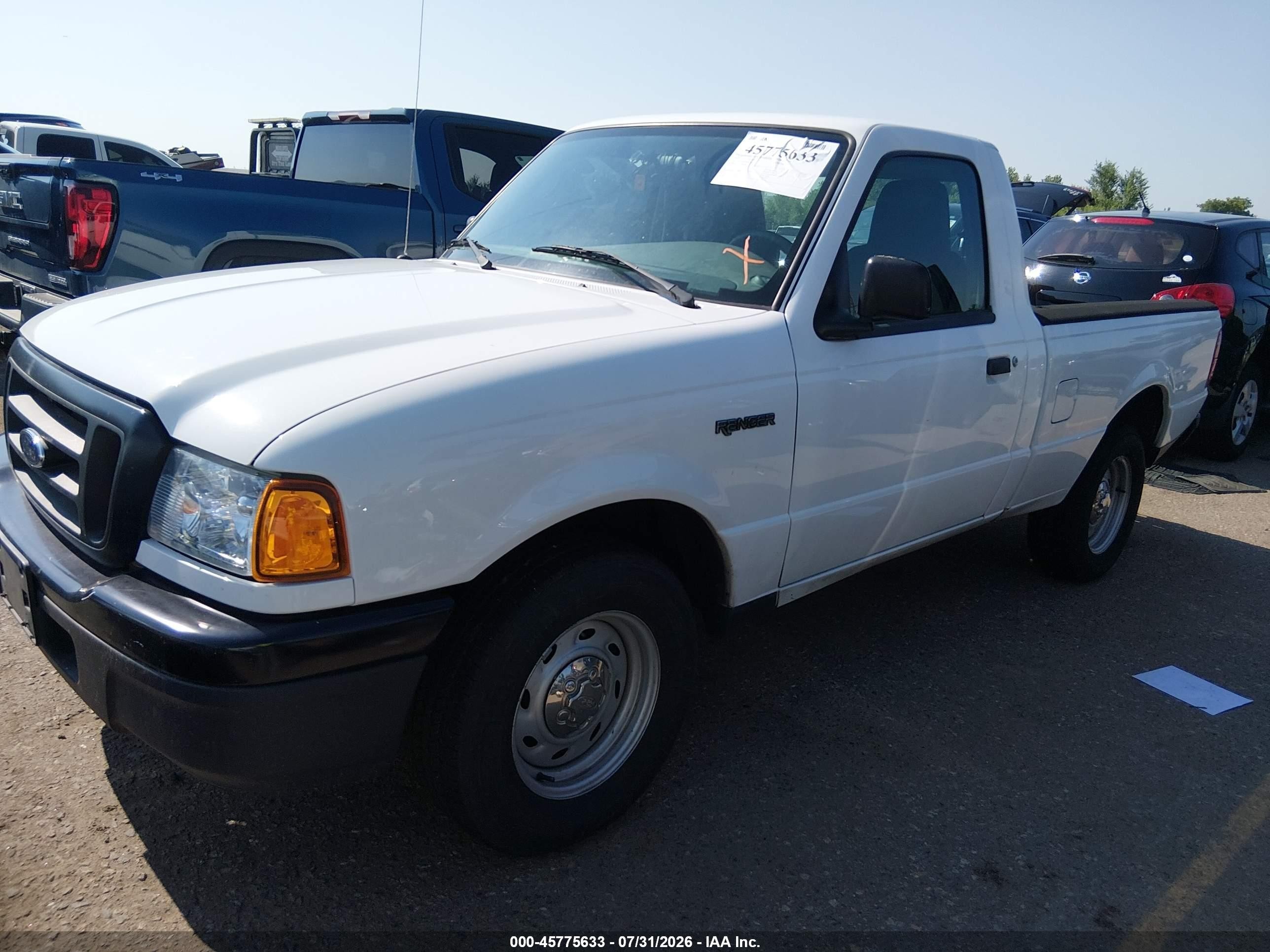 2004 Ford Ranger Xl/xlt White vin: 1FTYR10D94PA88707